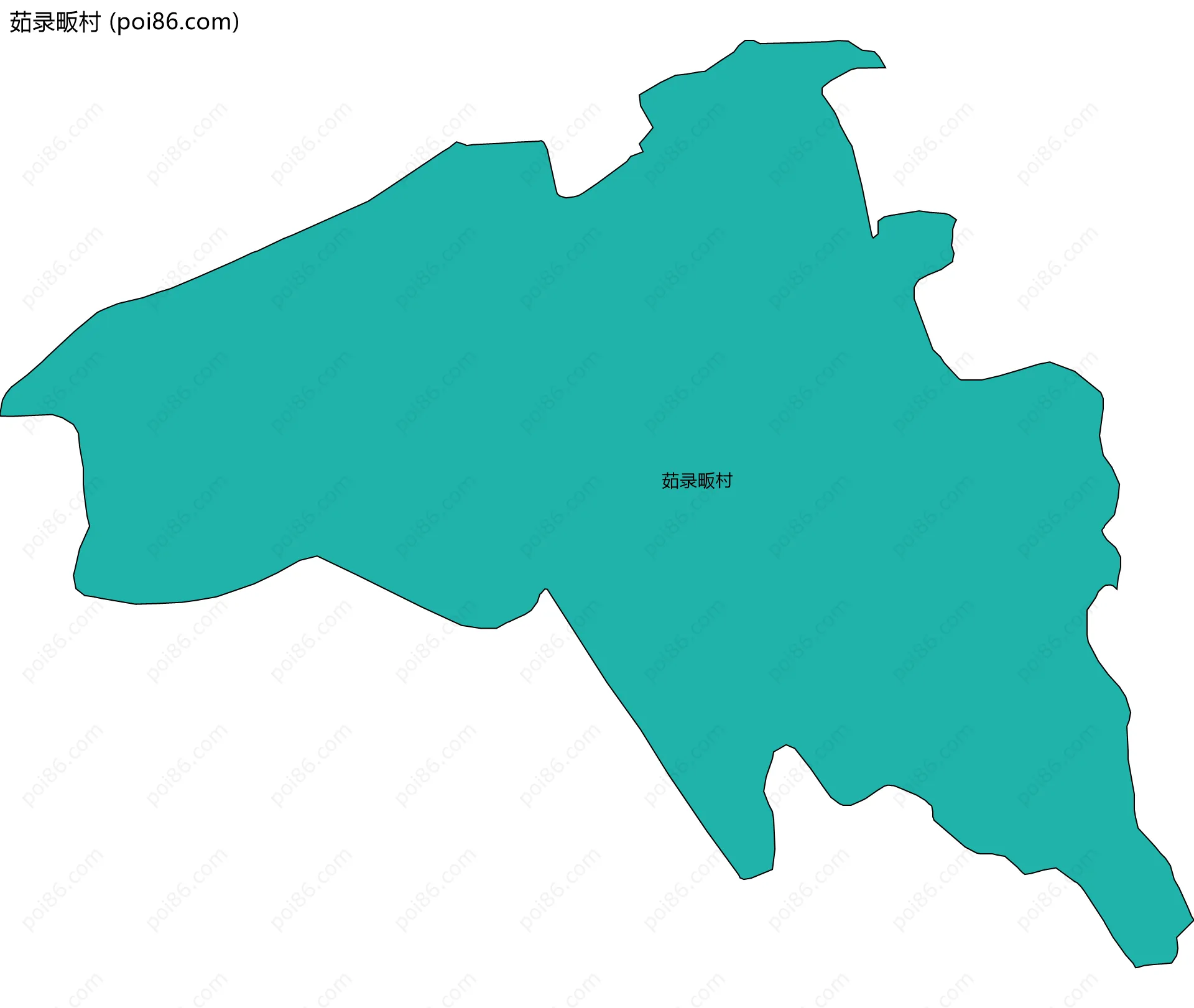 茹录畈村边界地图