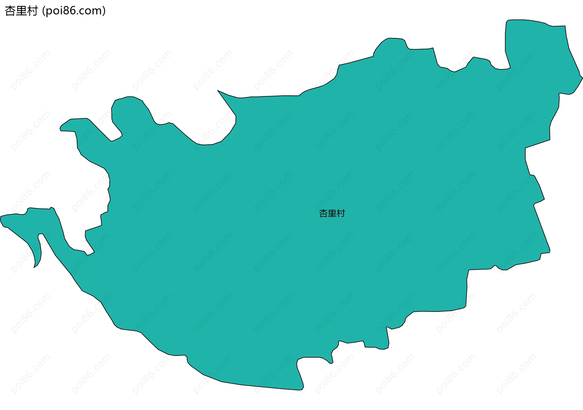 杏里村边界地图