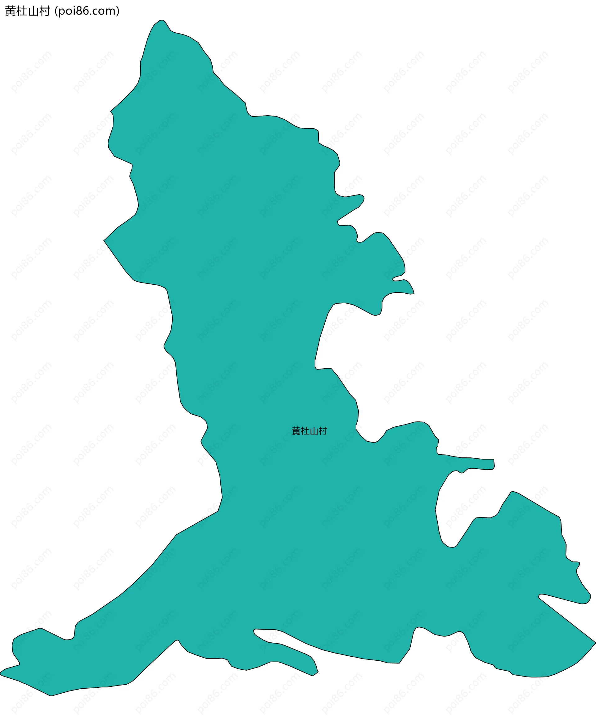 黄杜山村边界地图