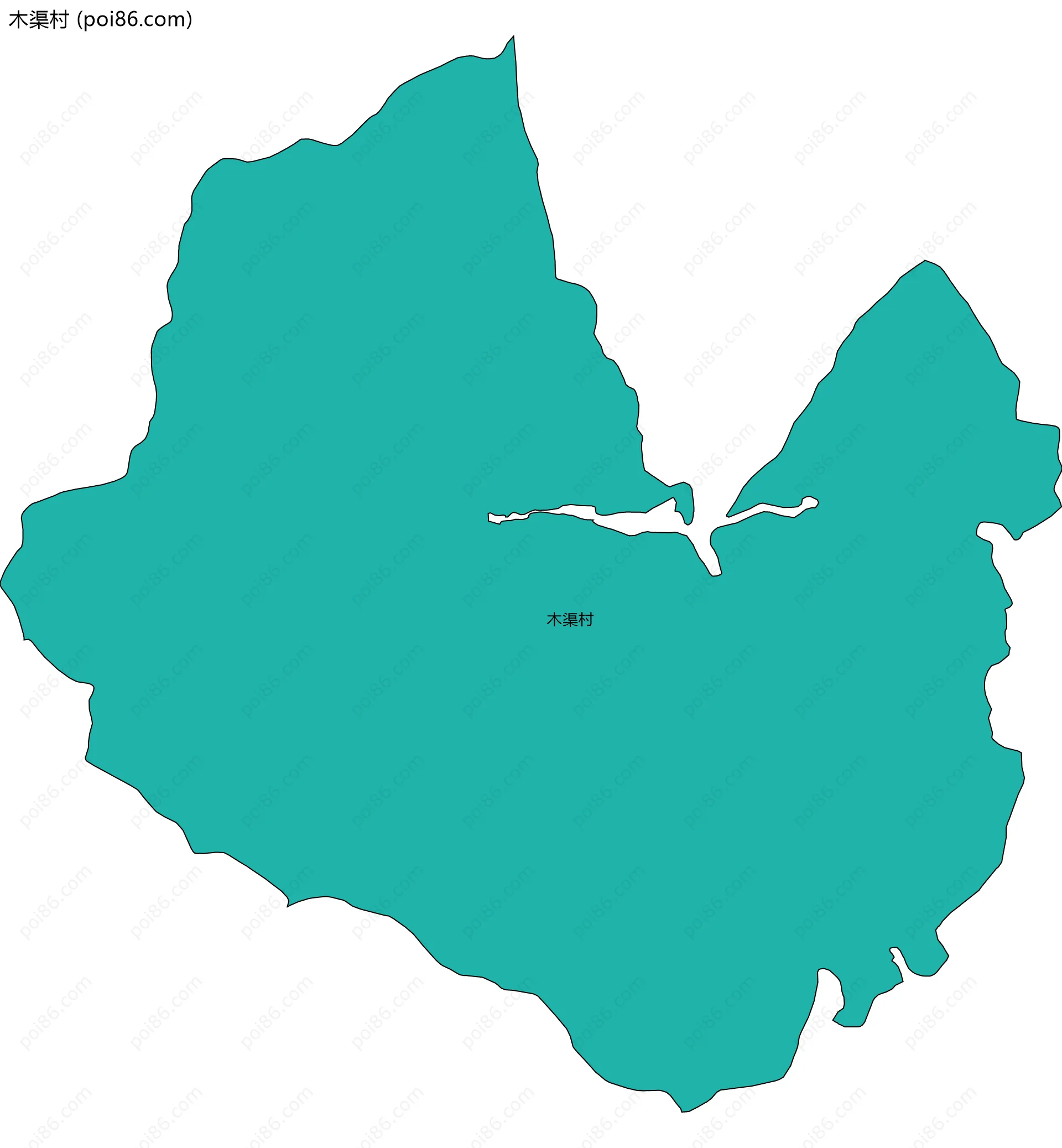 木渠村边界地图