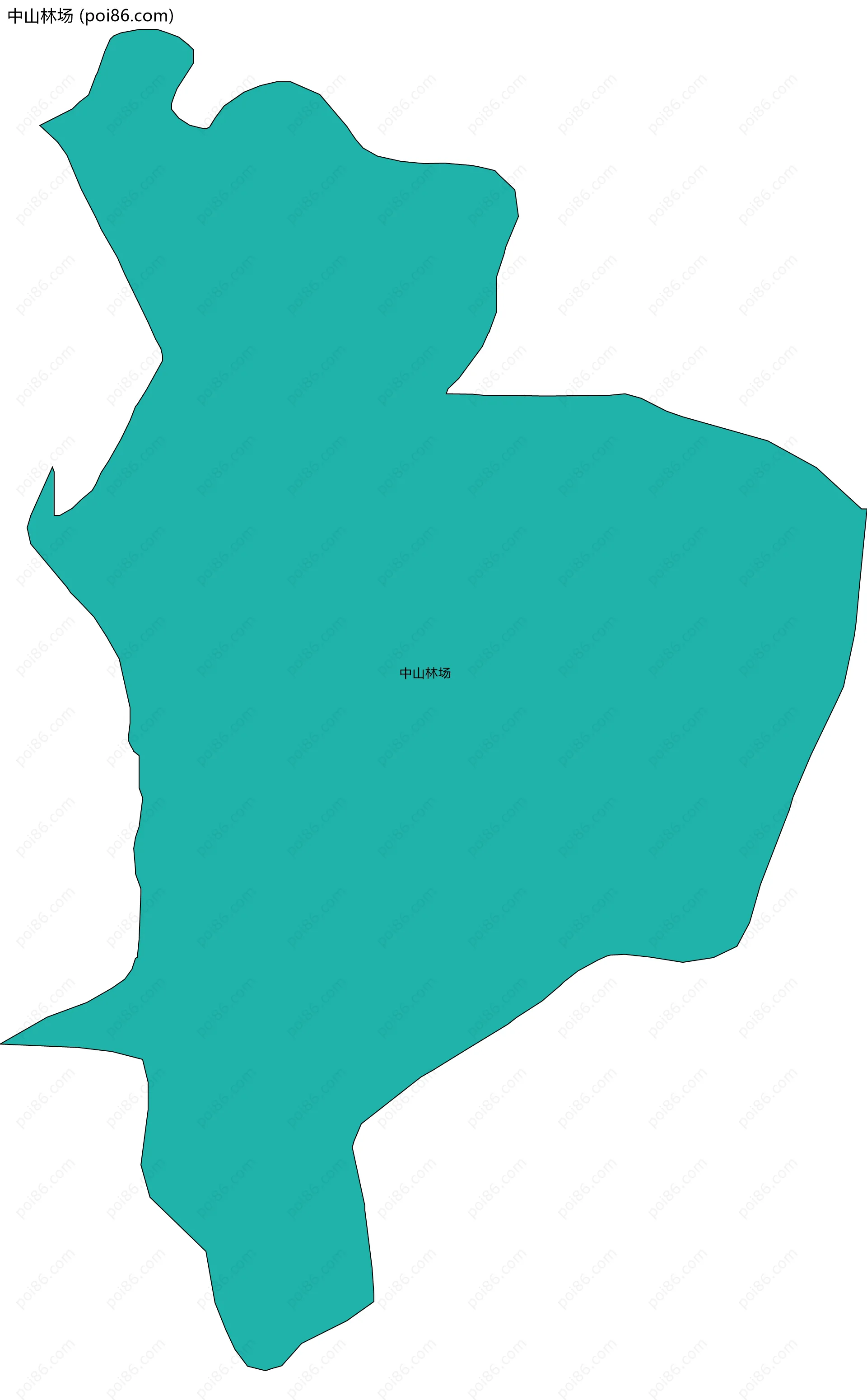 中山林场边界地图