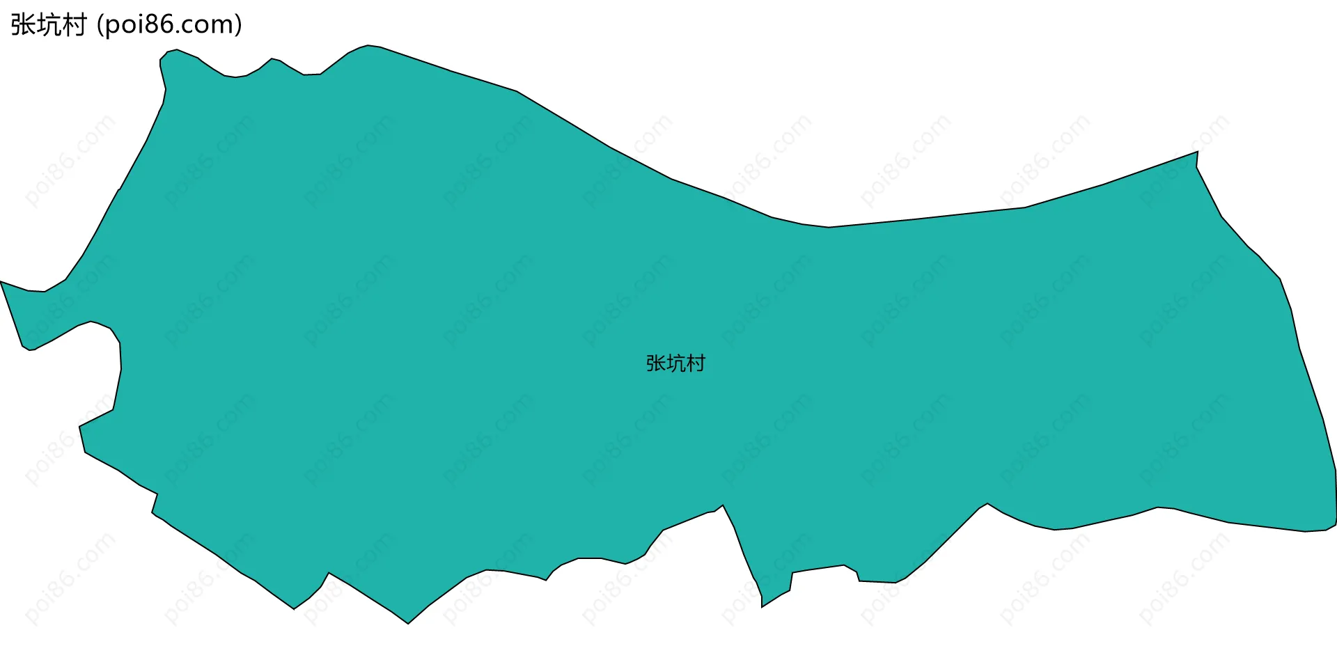 张坑村边界地图
