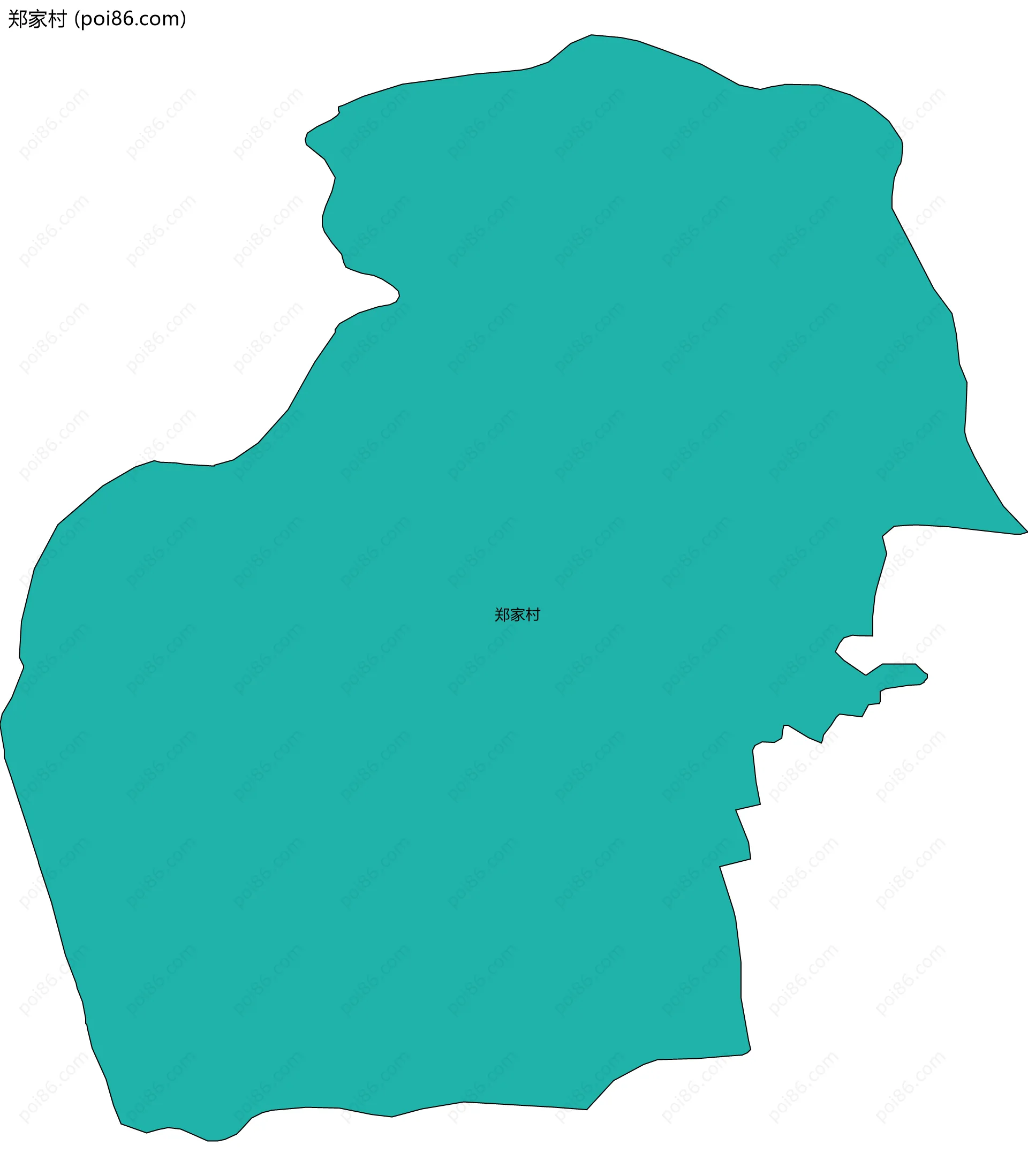 郑家村边界地图