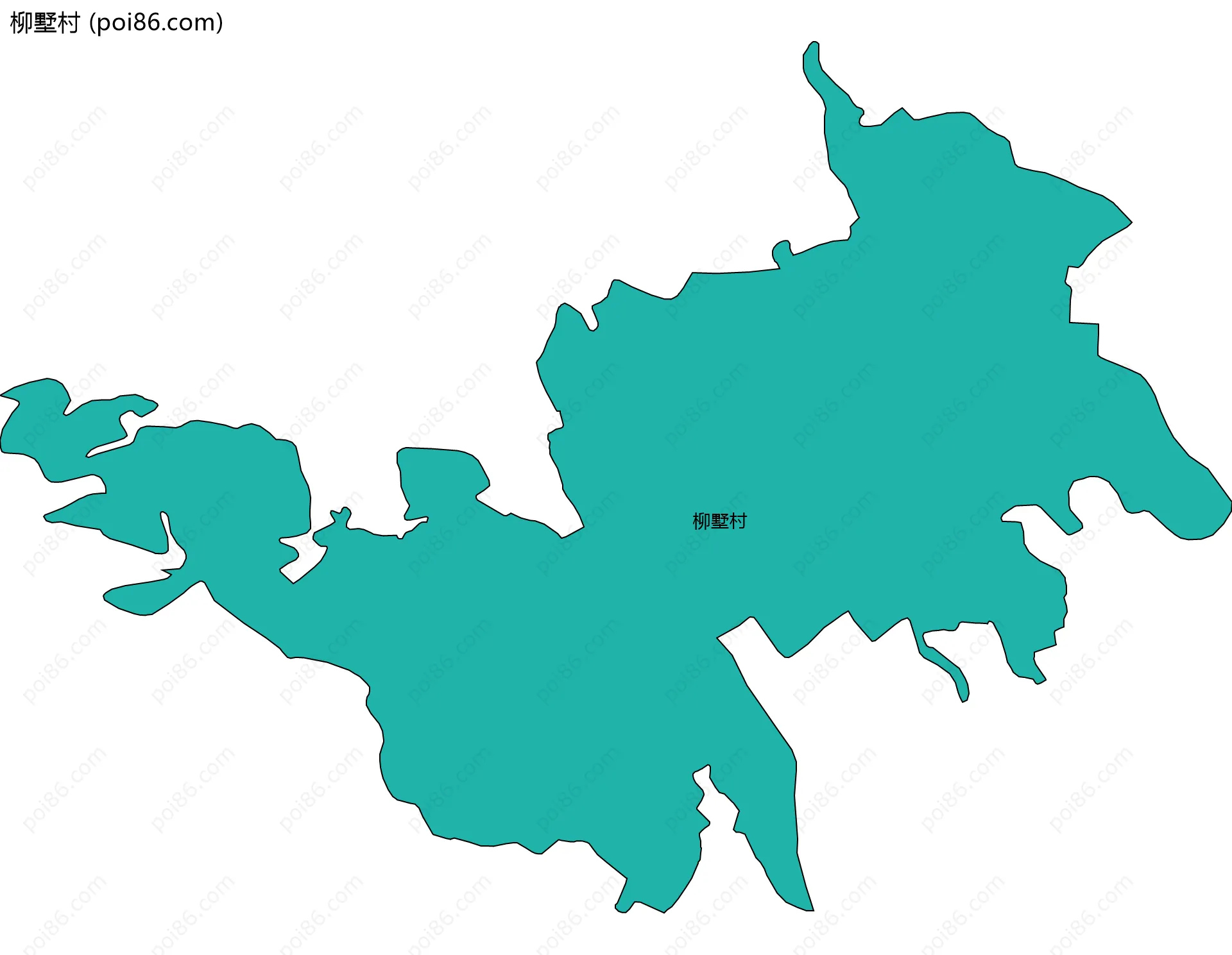 柳墅村边界地图