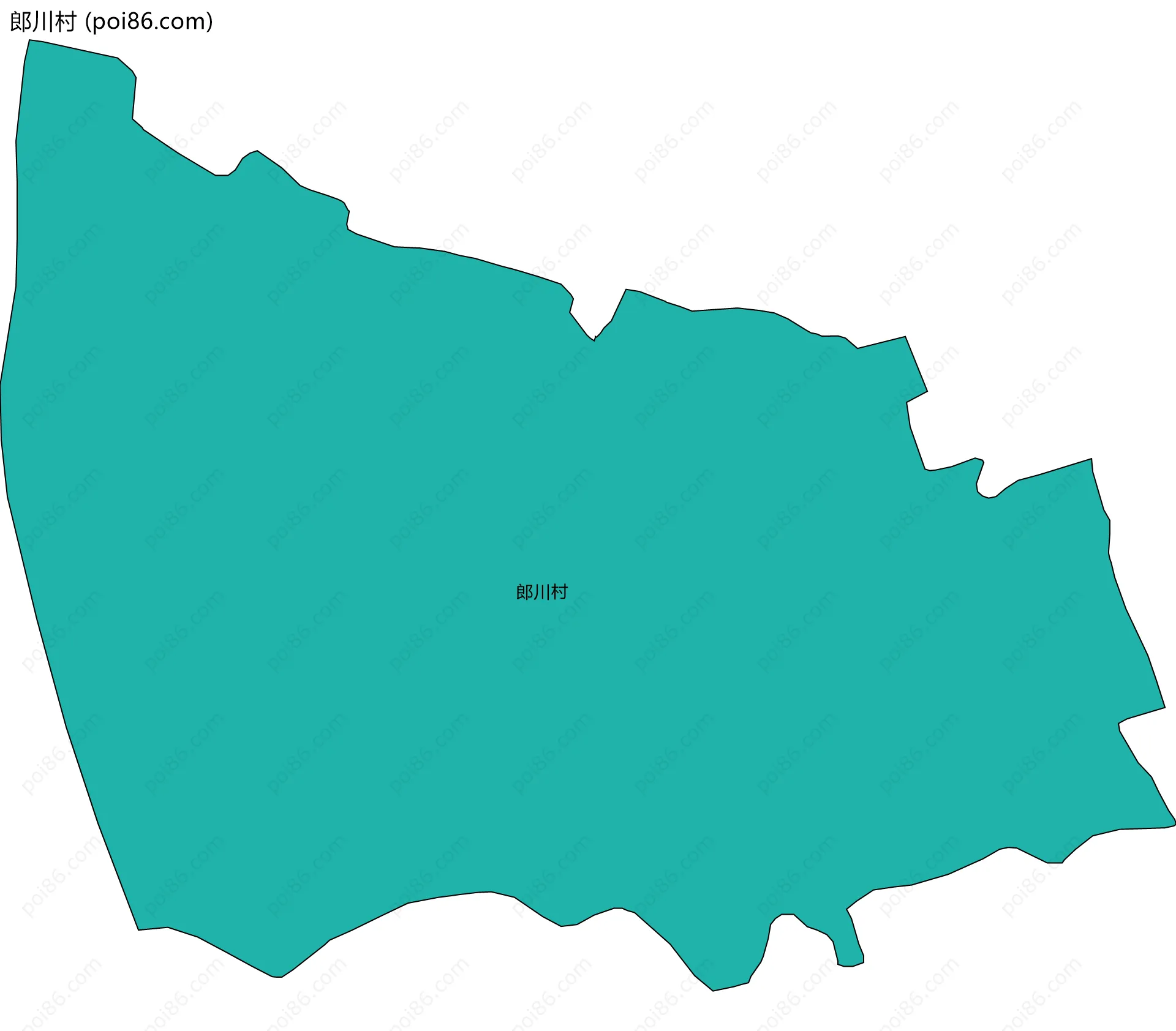 郎川村边界地图
