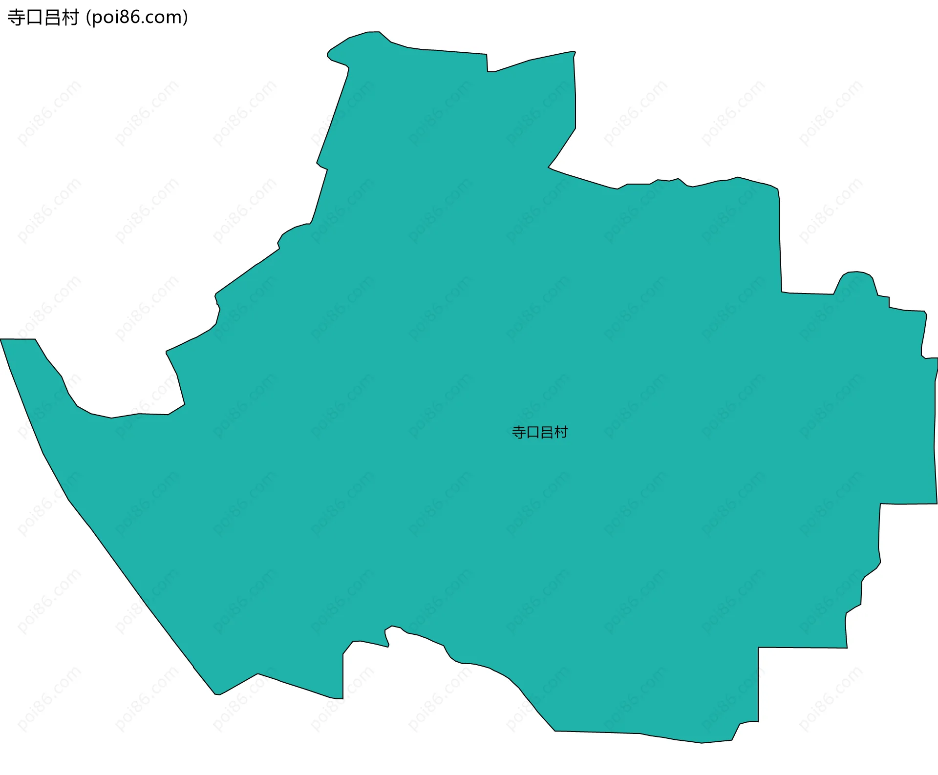 寺口吕村边界地图