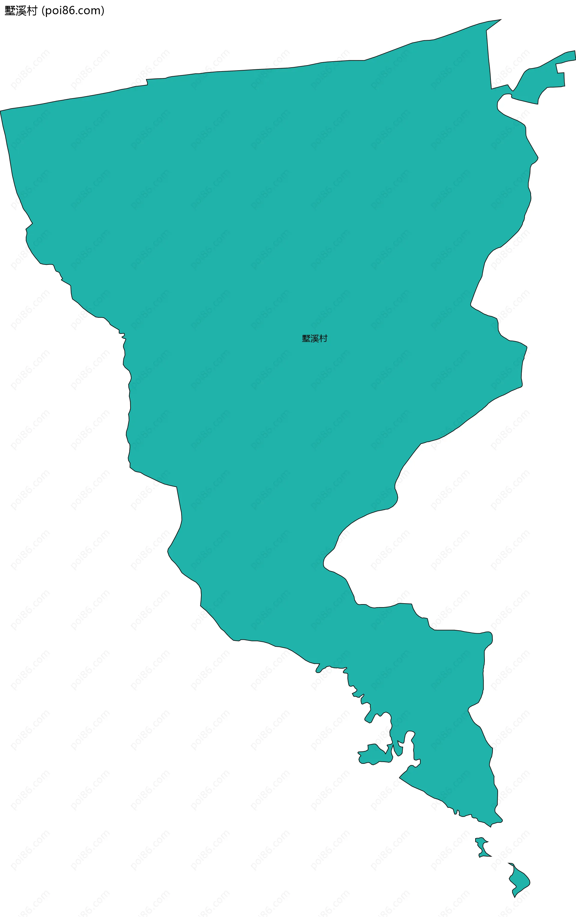 墅溪村边界地图