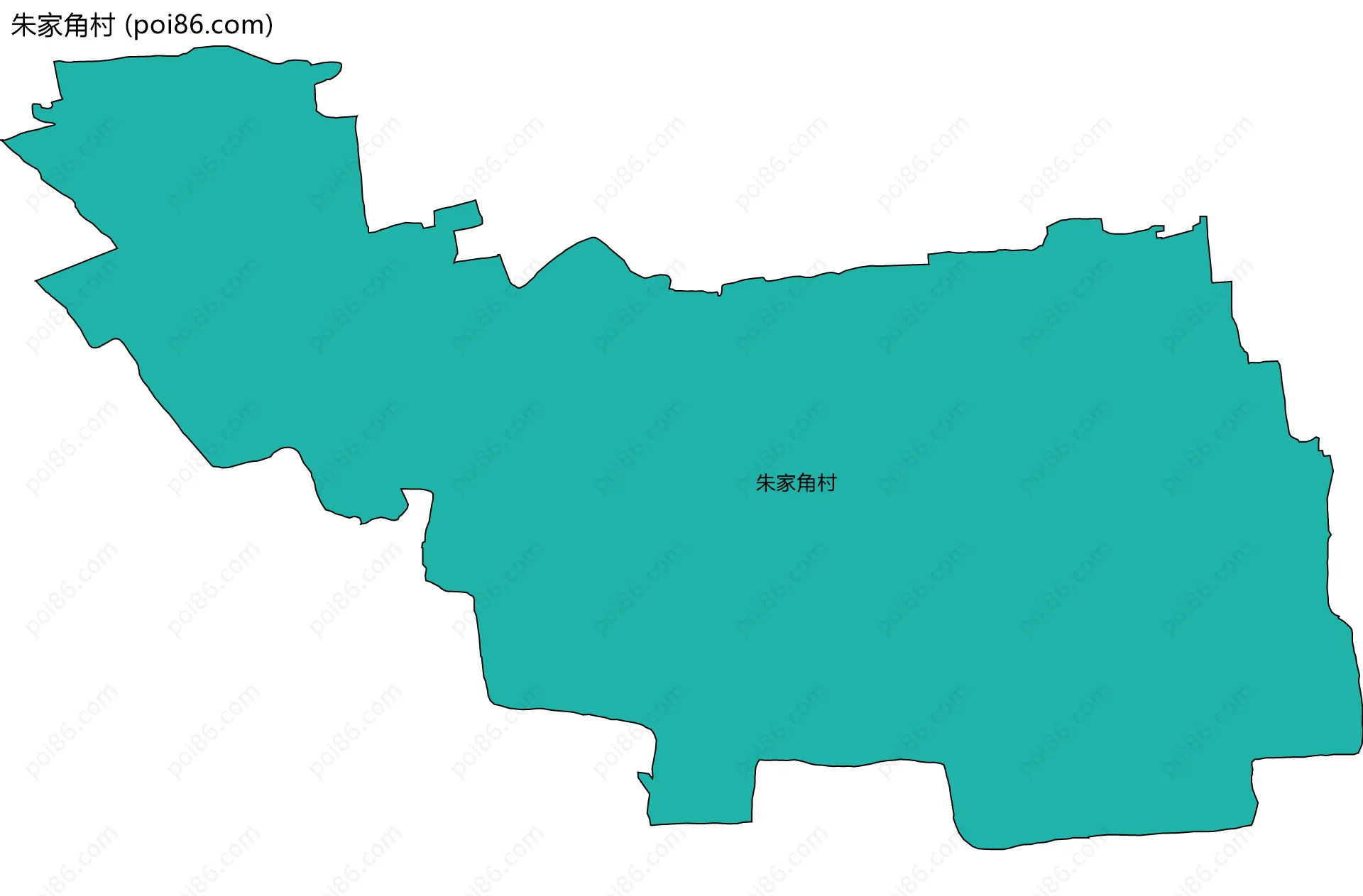 朱家角村边界地图