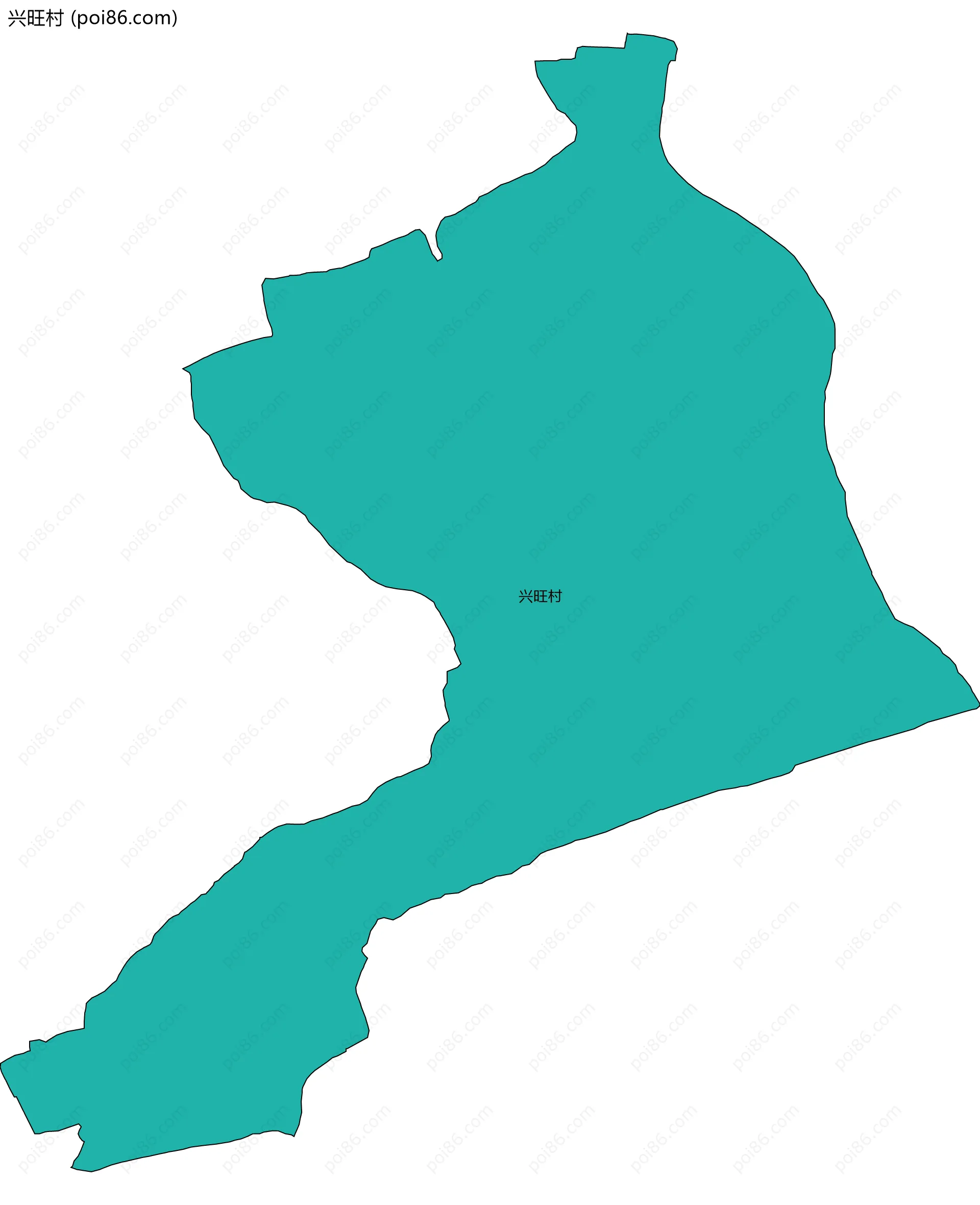 兴旺村边界地图