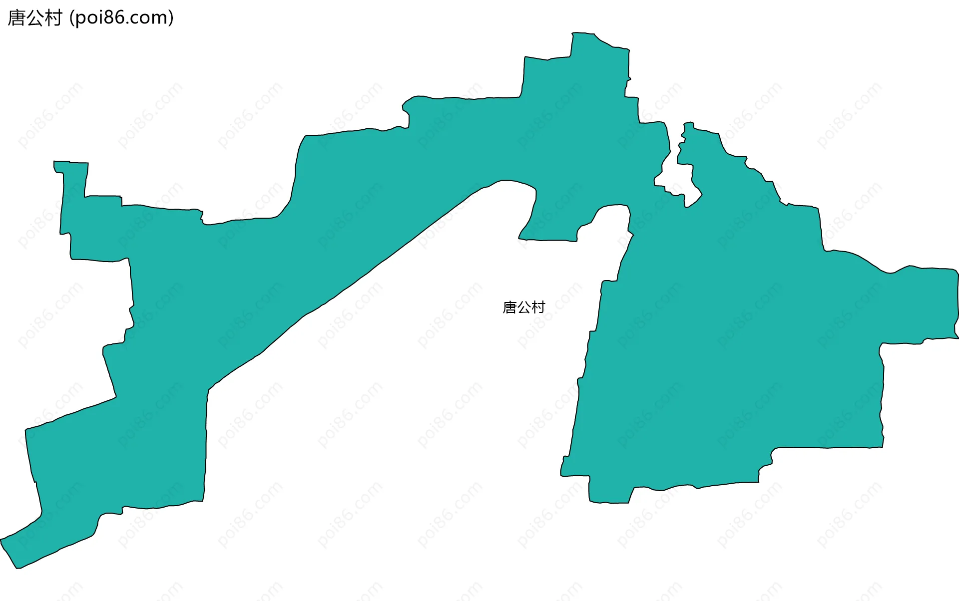 唐公村边界地图