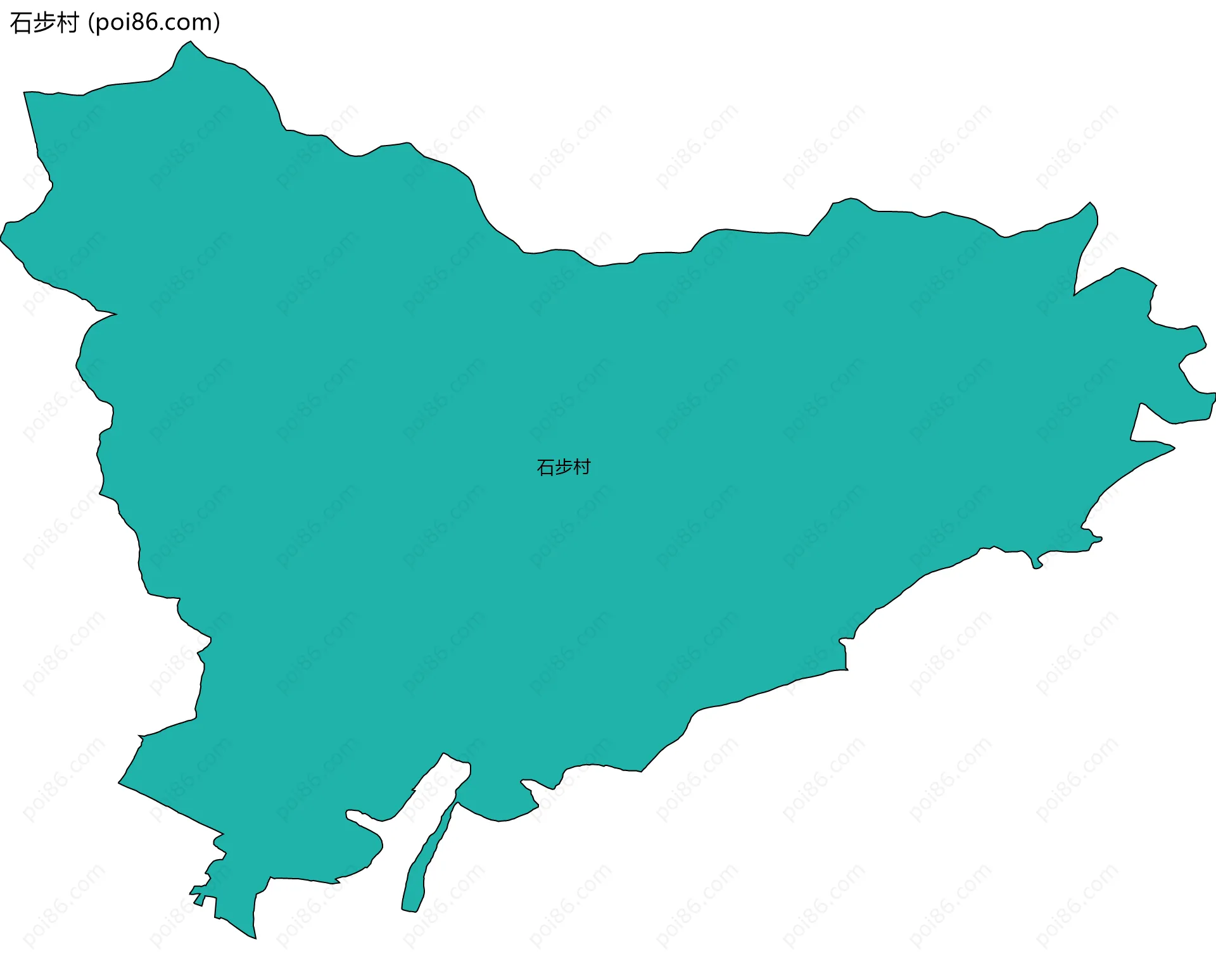 石步村边界地图