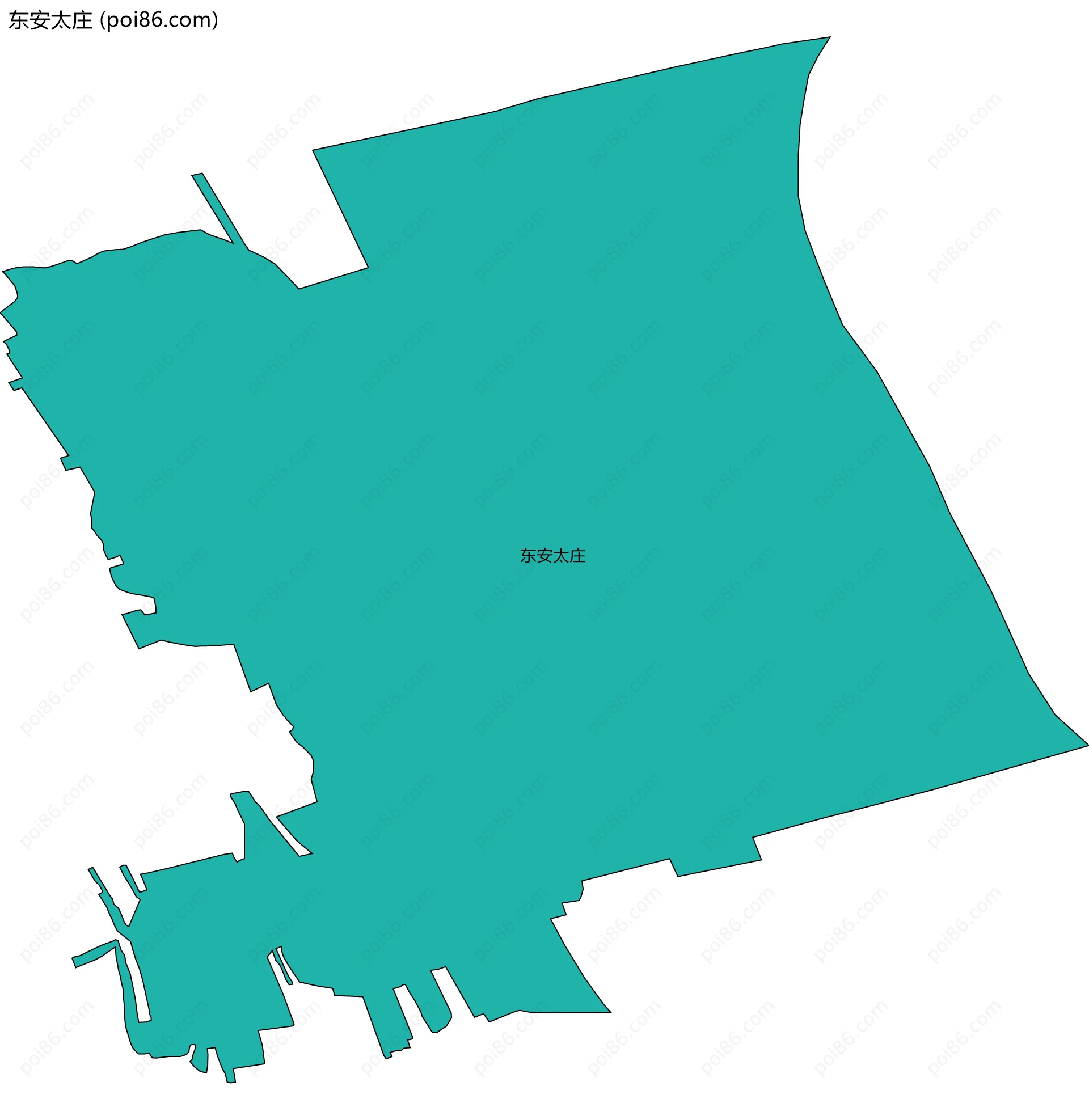 东安太庄边界地图