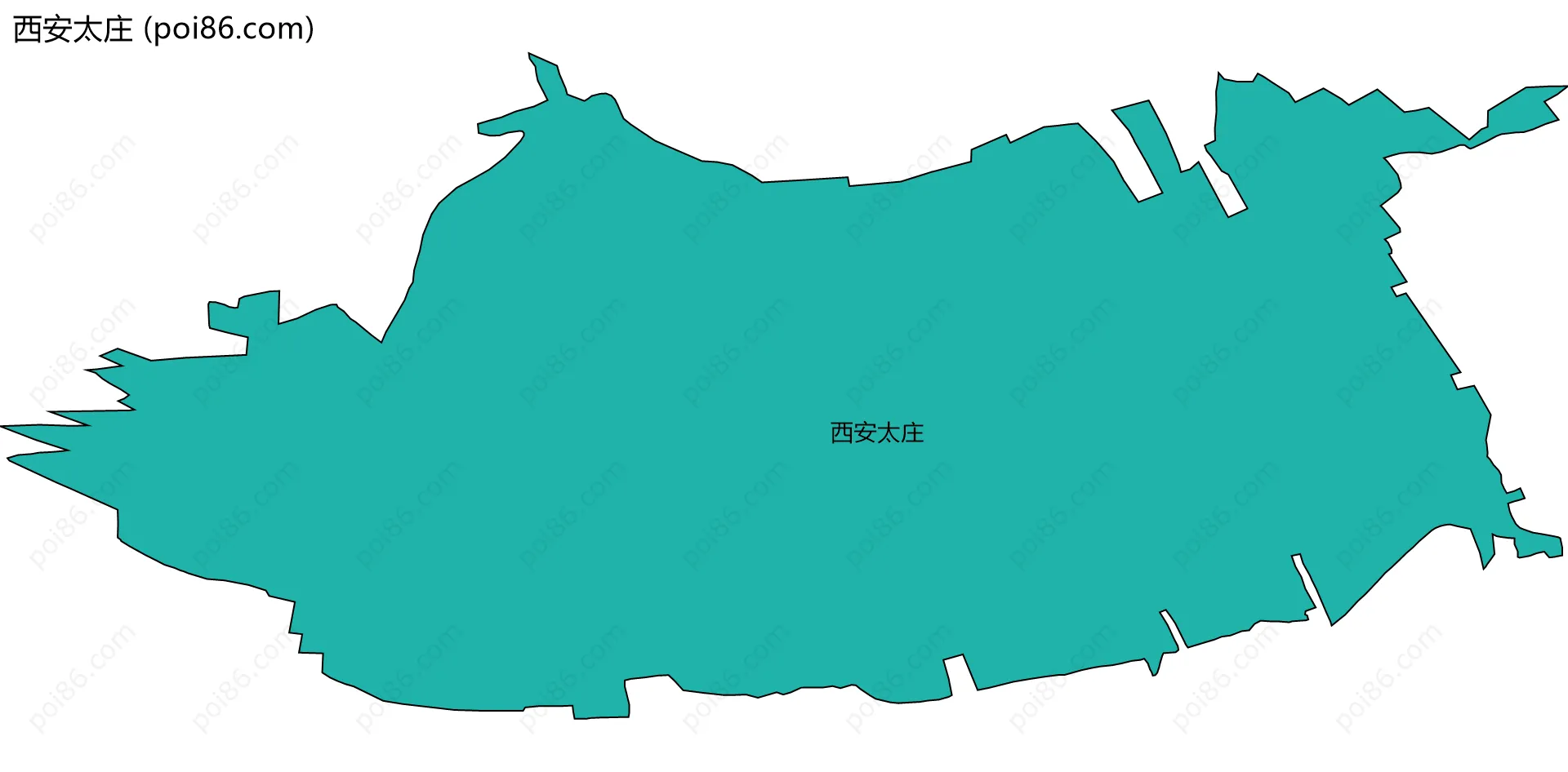 西安太庄边界地图