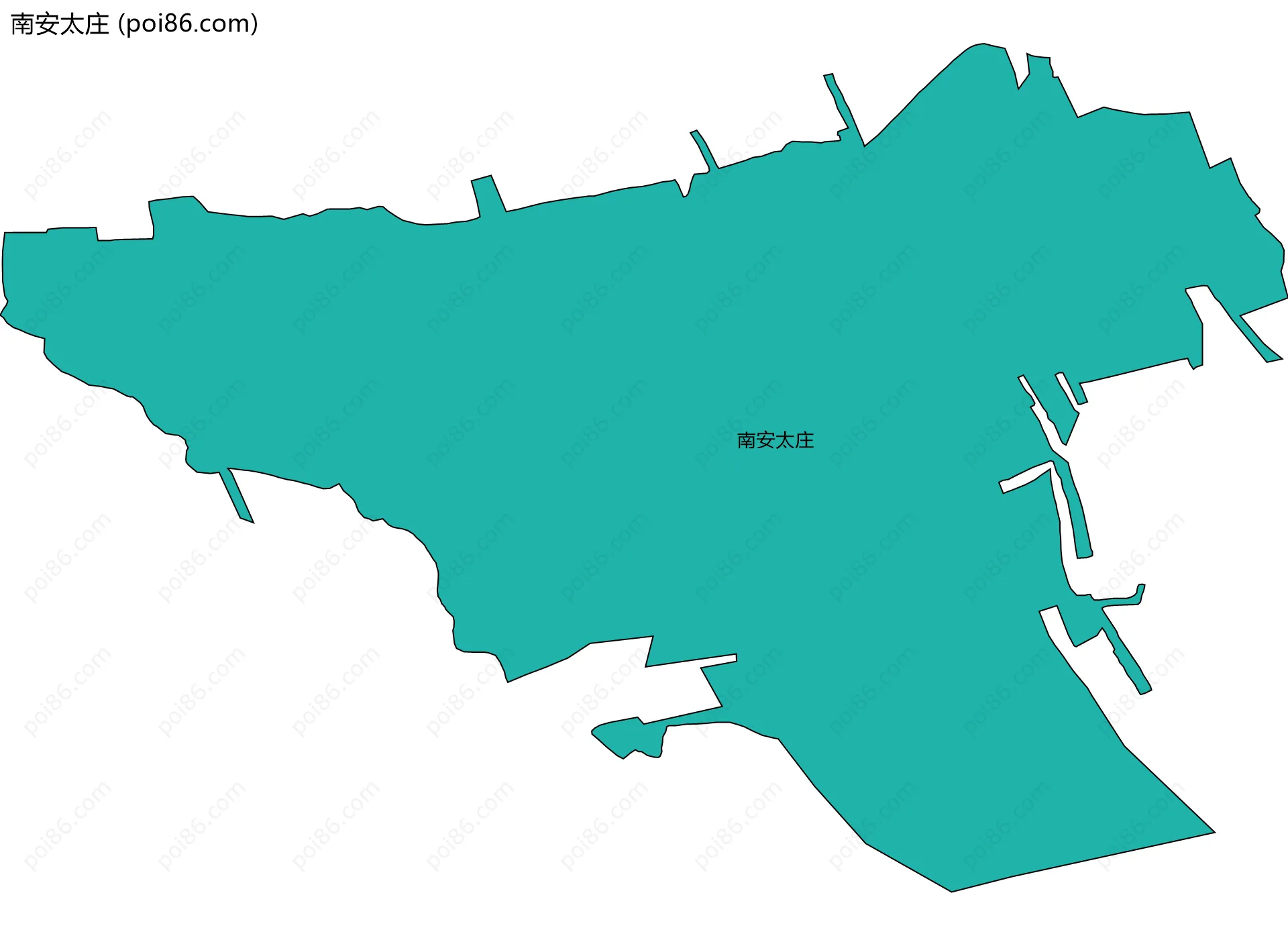 南安太庄边界地图