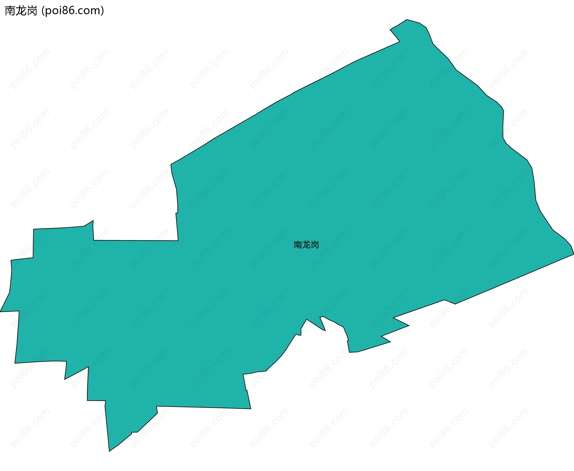 南龙岗边界地图