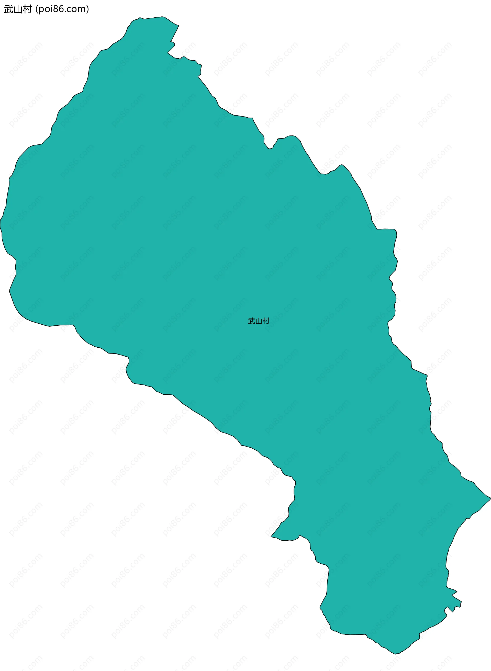 武山村边界地图