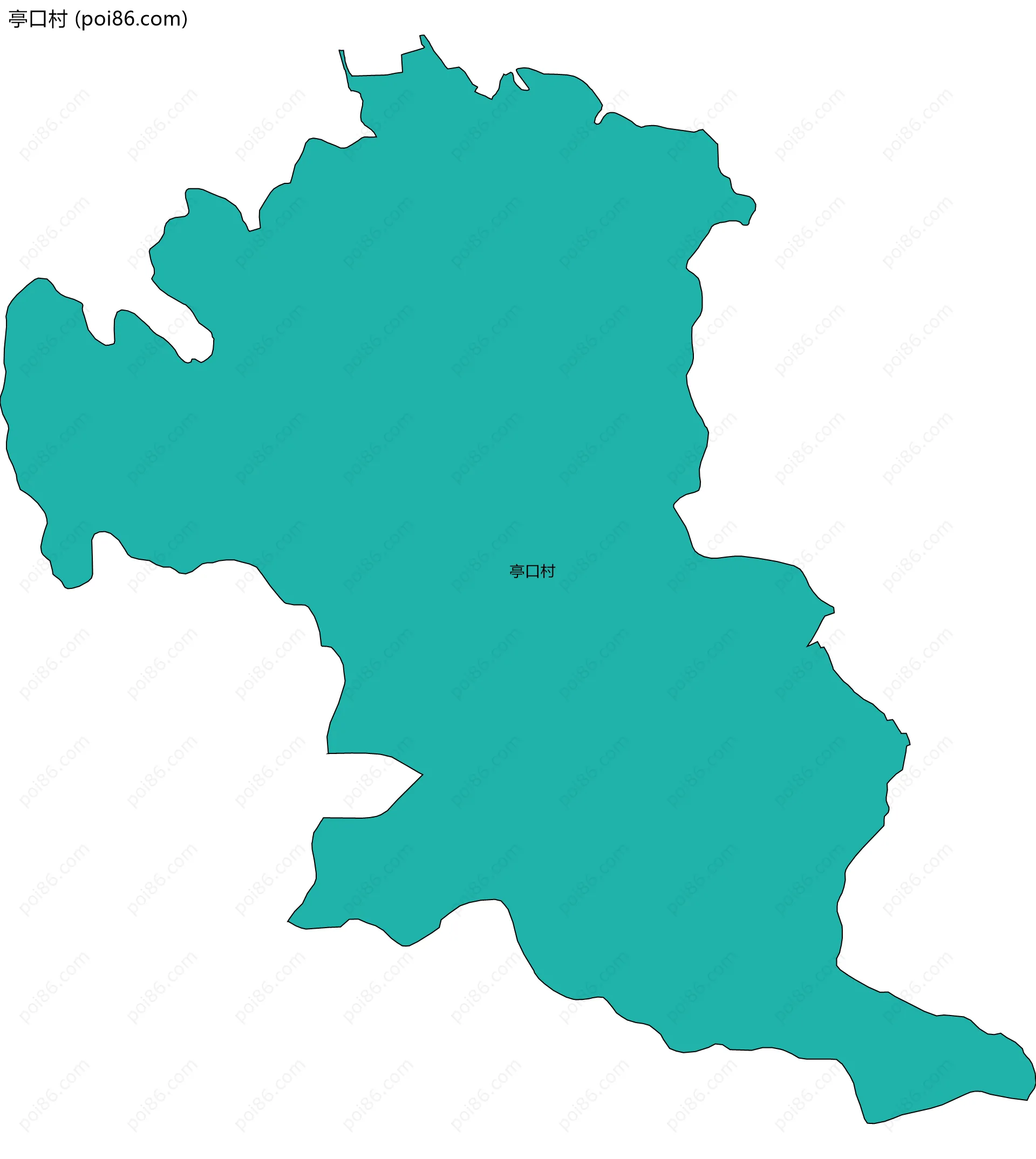 亭口村边界地图