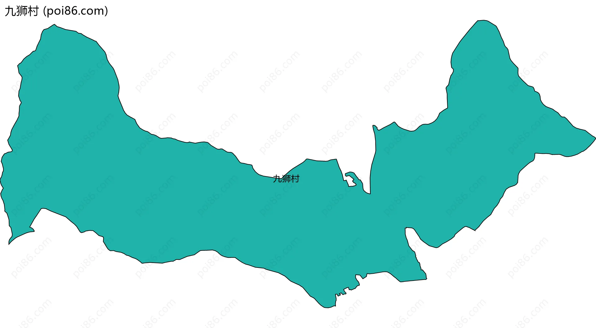 九狮村边界地图