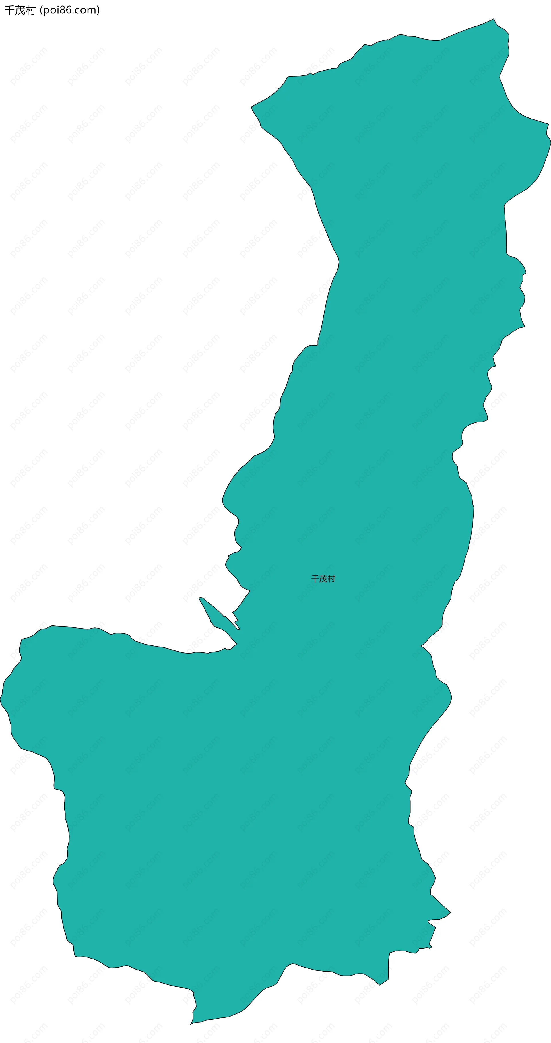 千茂村边界地图