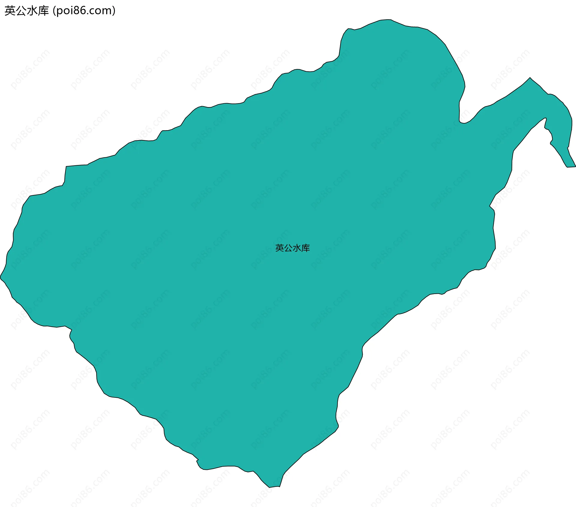 英公水库边界地图