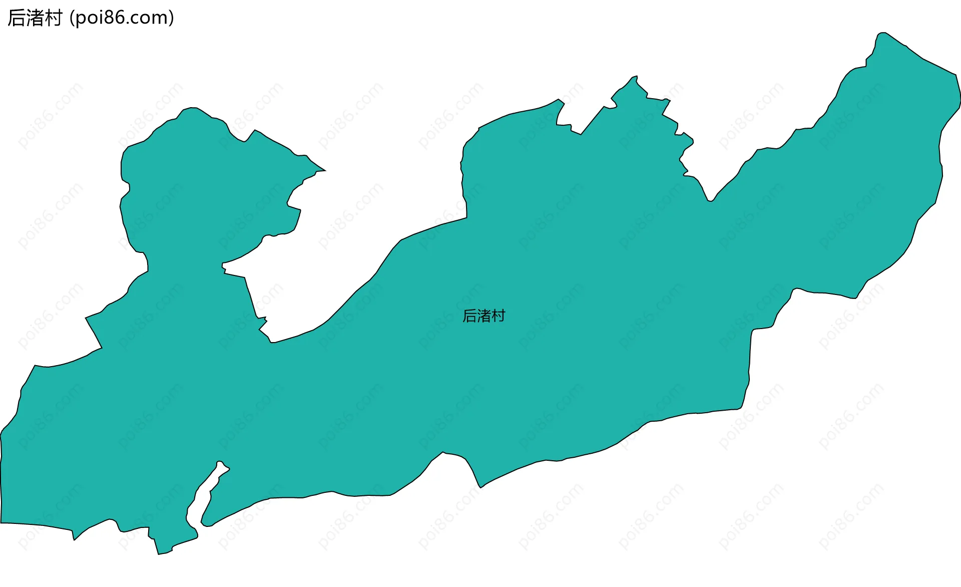 后渚村边界地图