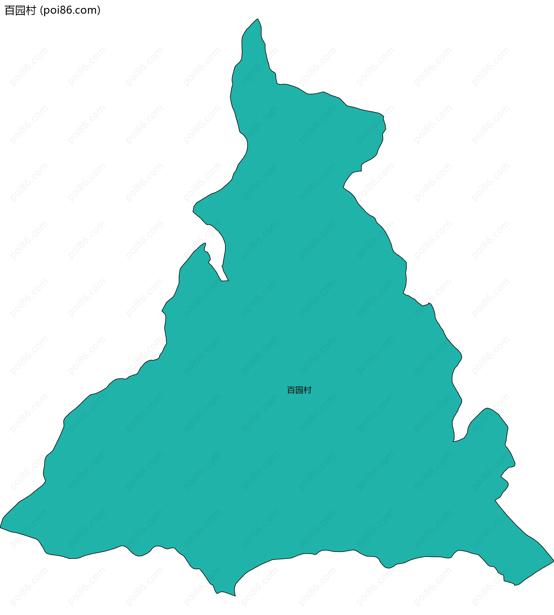 百园村边界地图