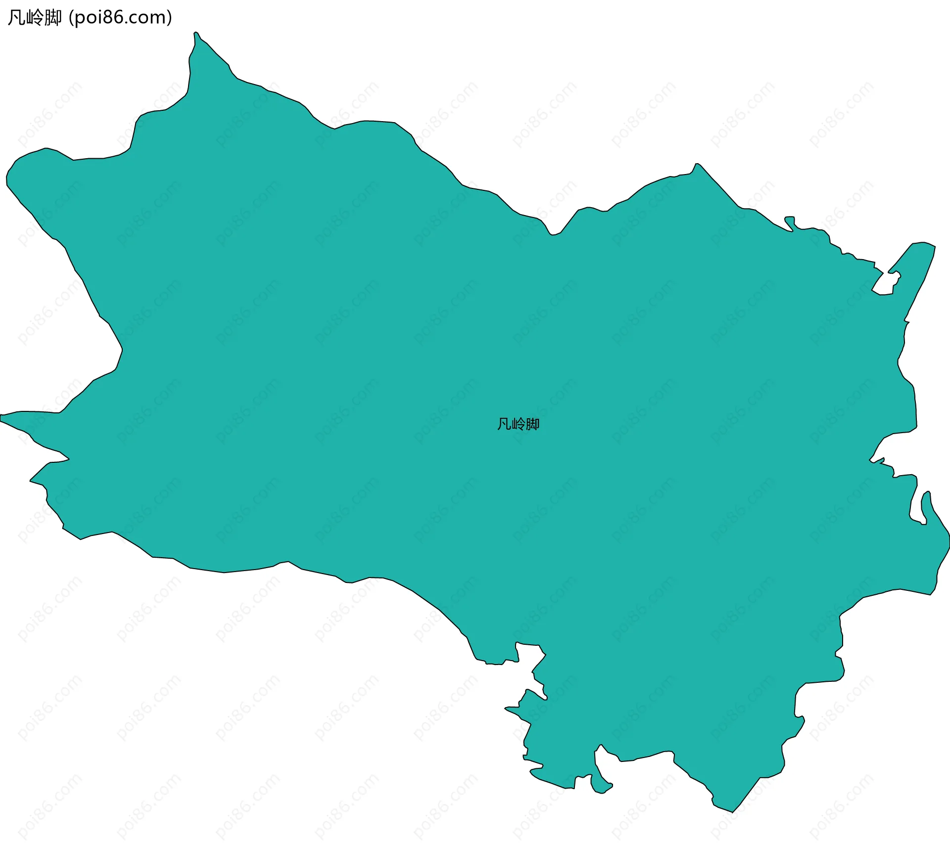 凡岭脚边界地图