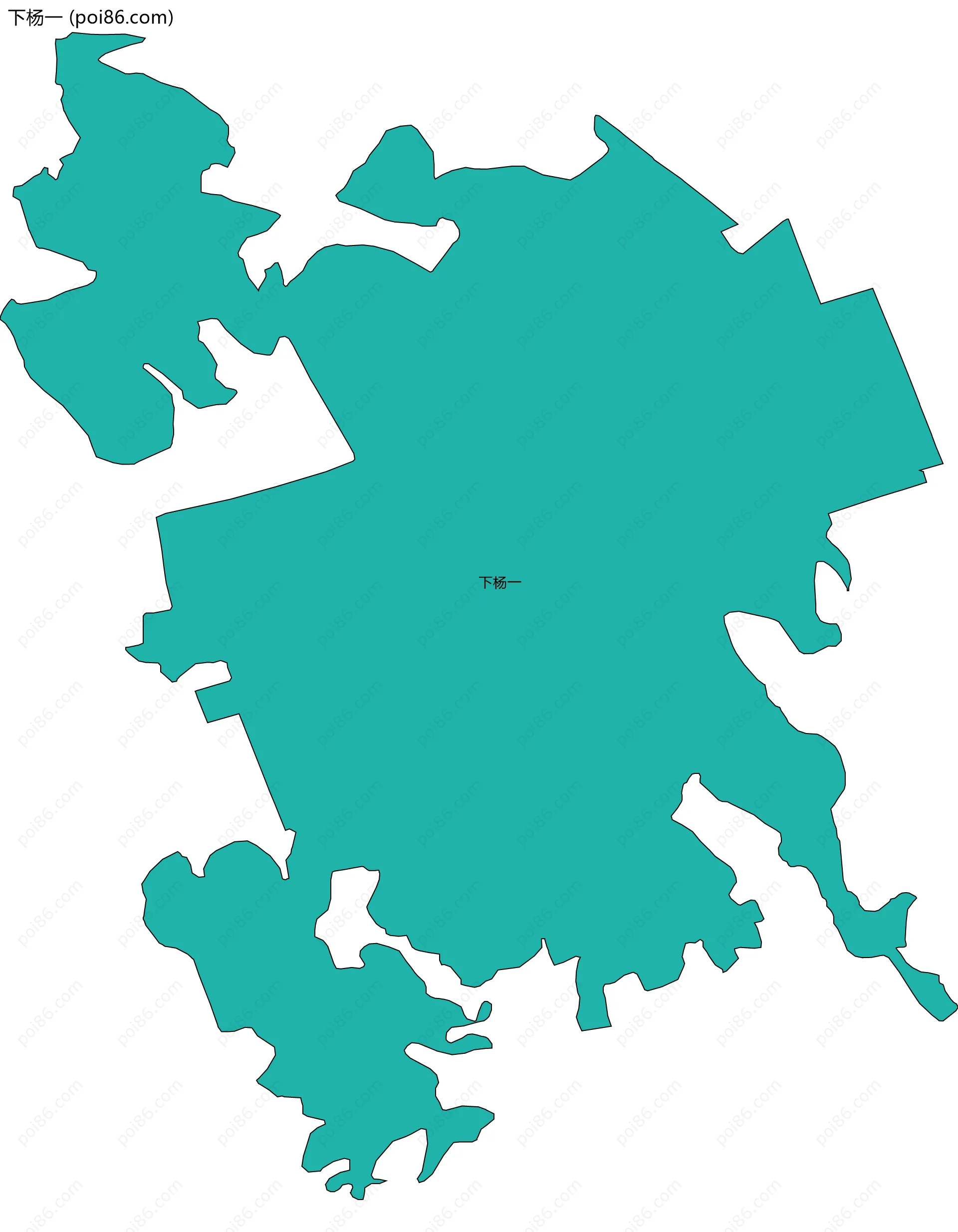 下杨一边界地图