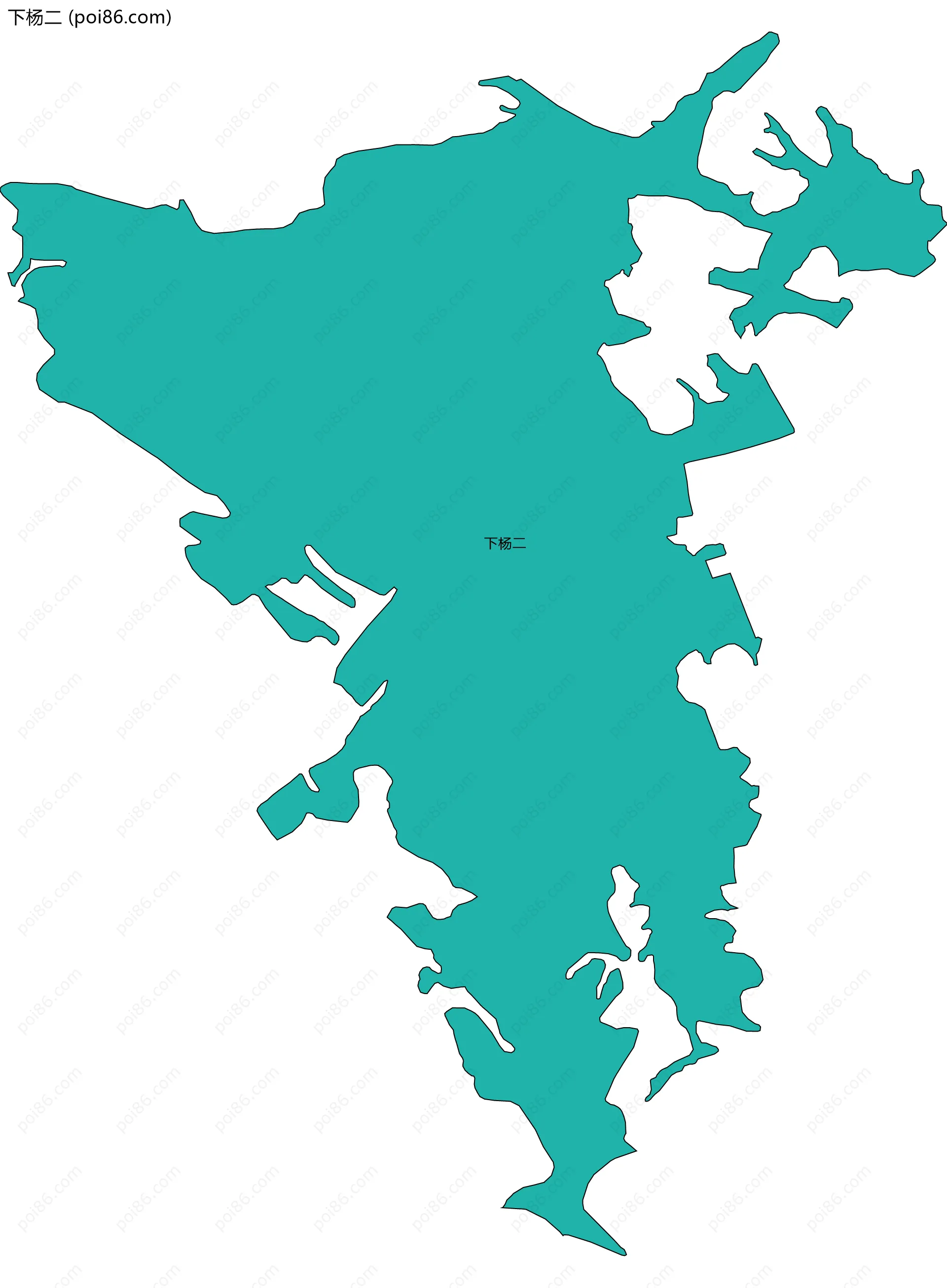 下杨二边界地图