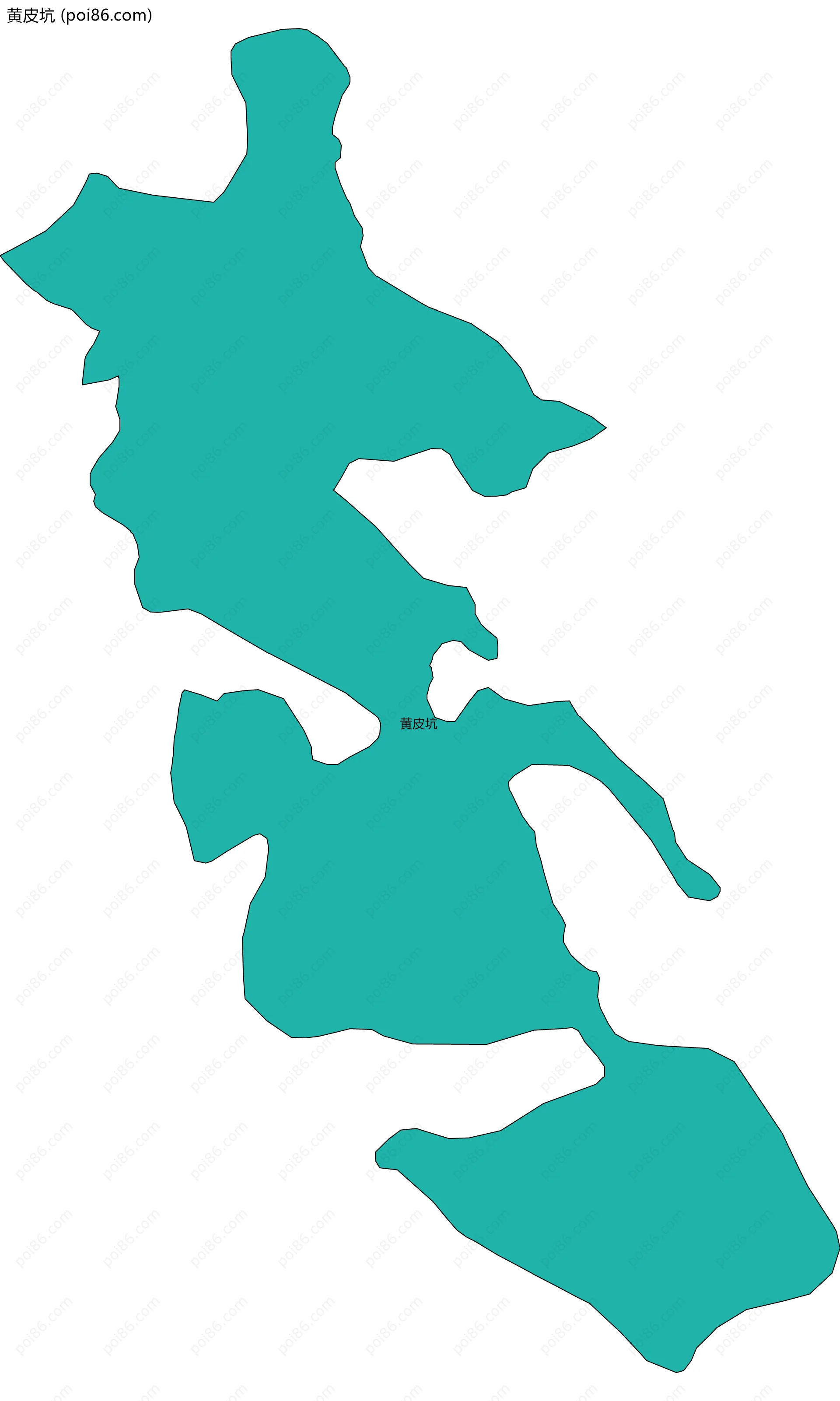 黄皮坑边界地图