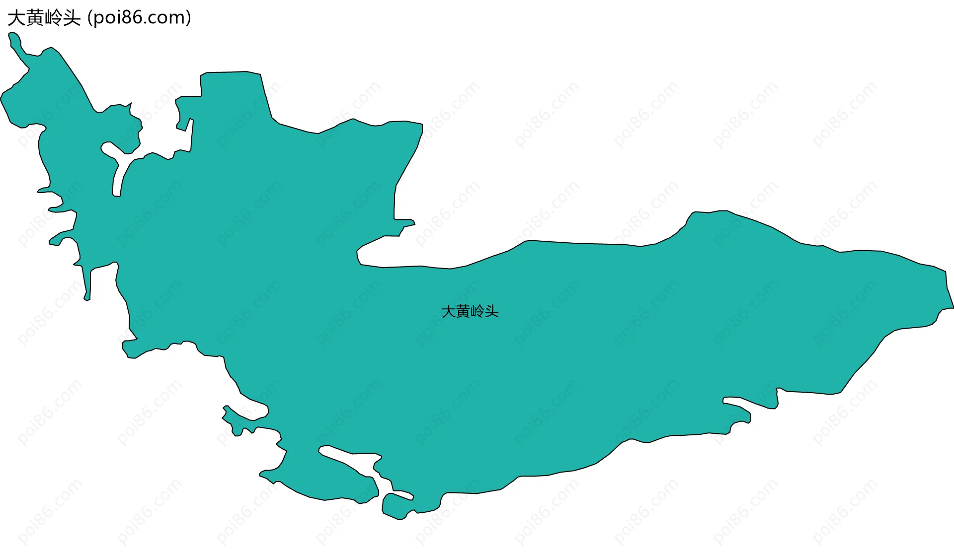 大黄岭头边界地图