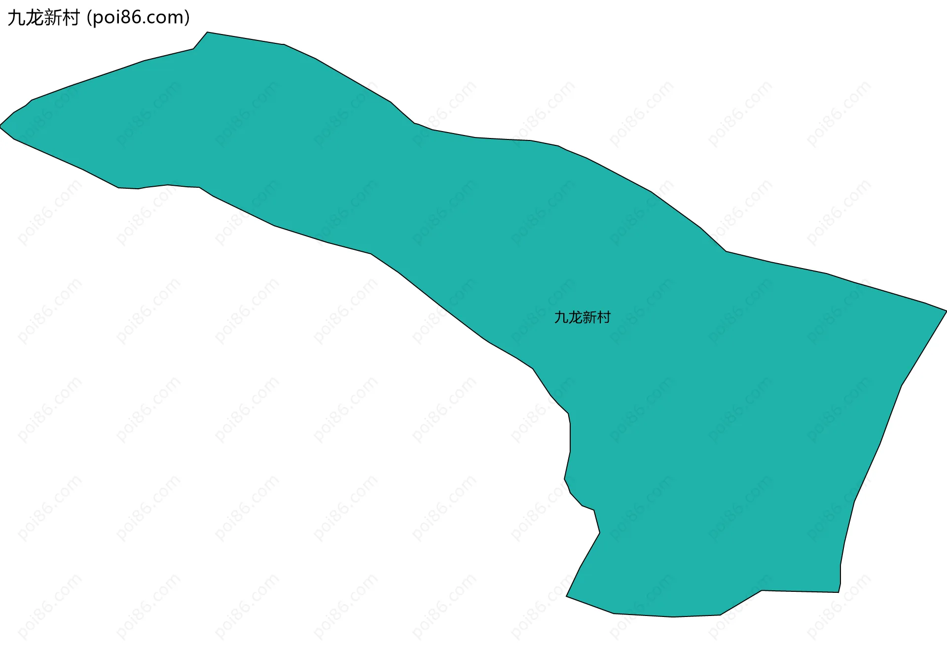 九龙新村边界地图