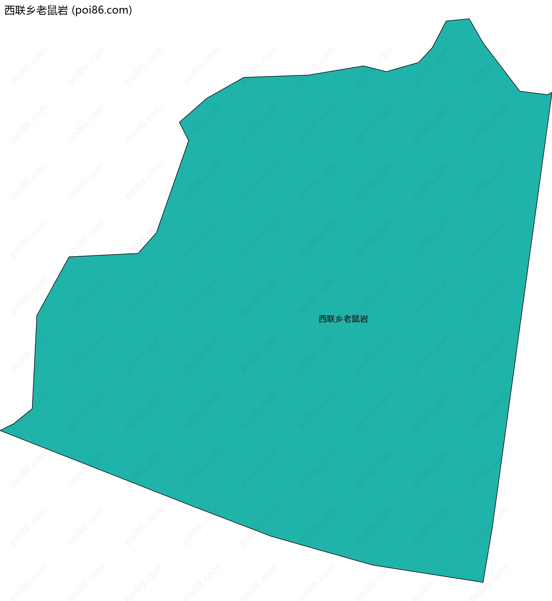 西联乡老鼠岩边界地图