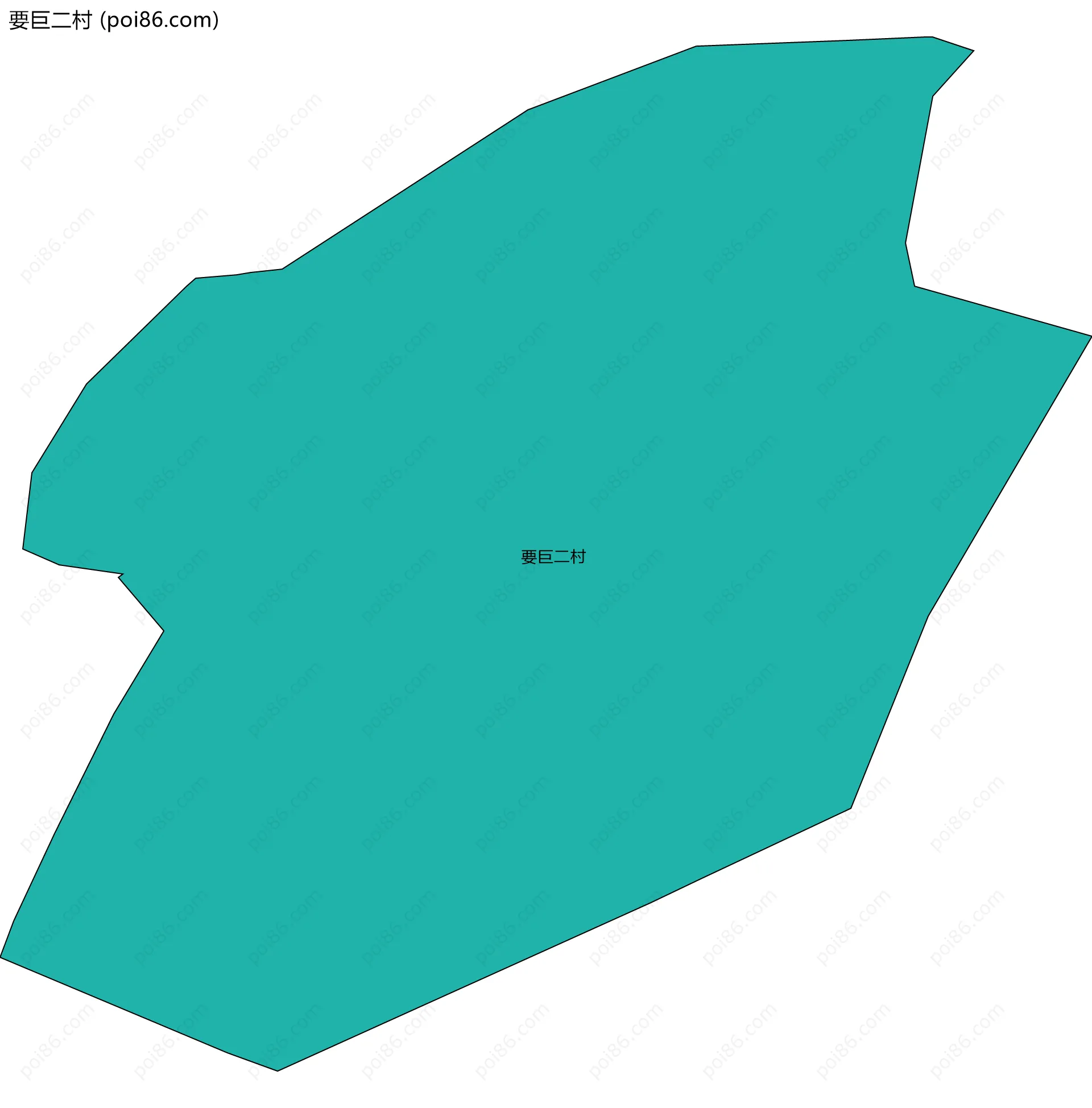要巨二村边界地图