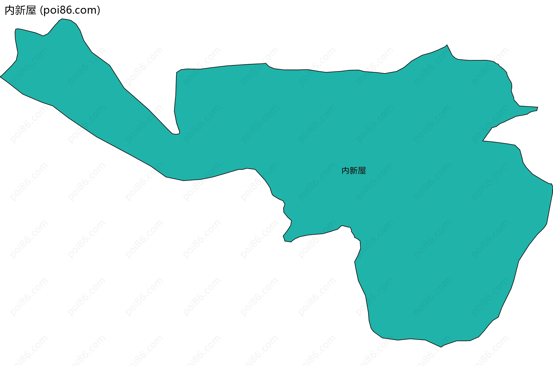 内新屋边界地图