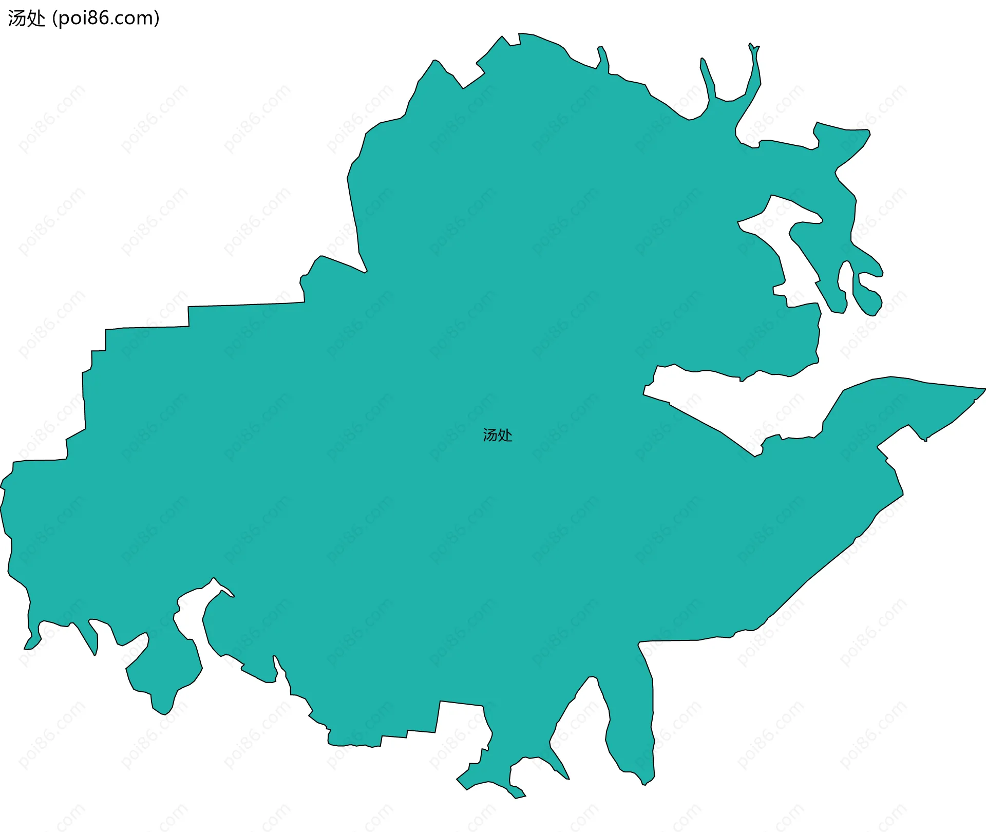 汤处边界地图