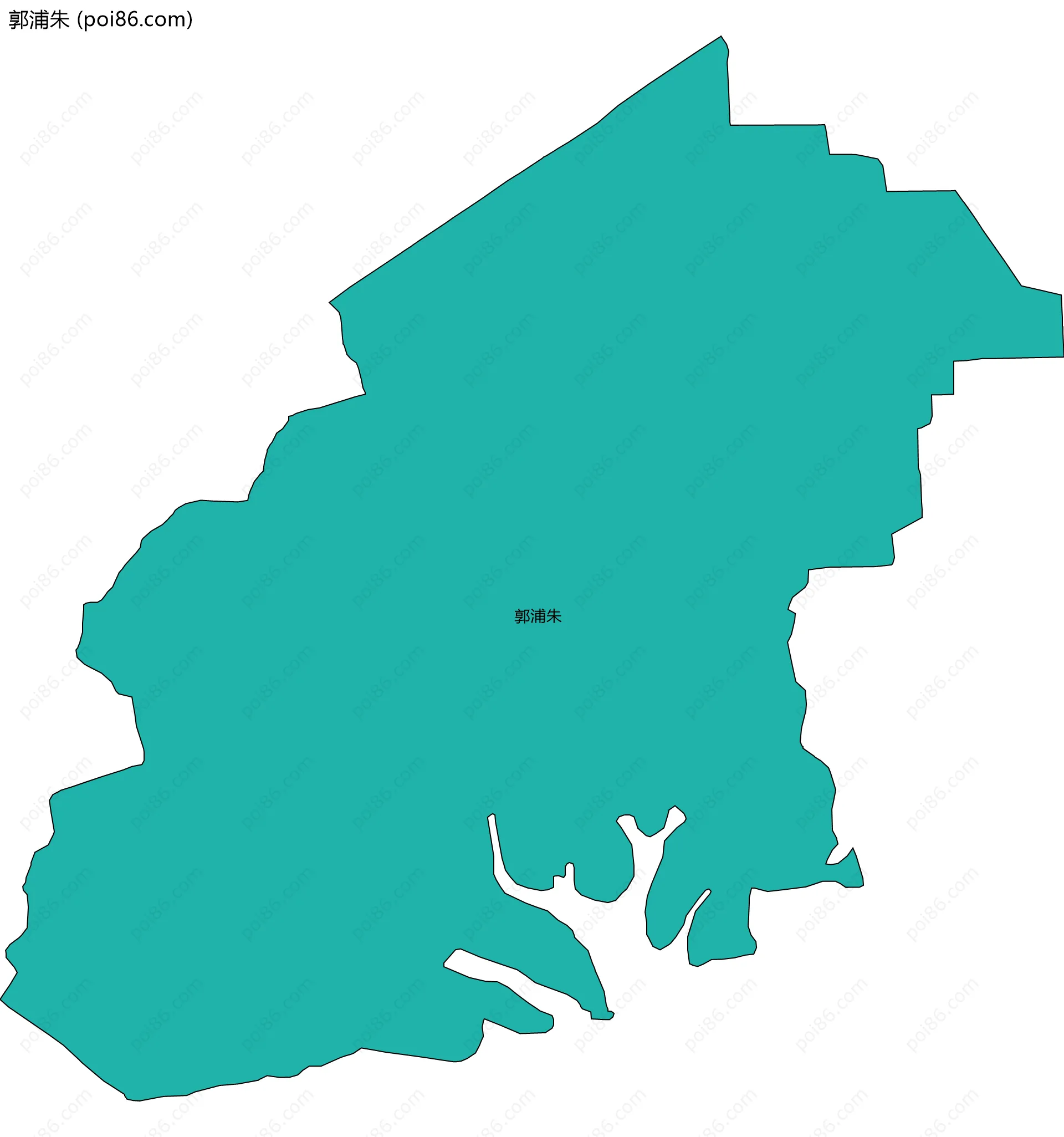 郭浦朱边界地图