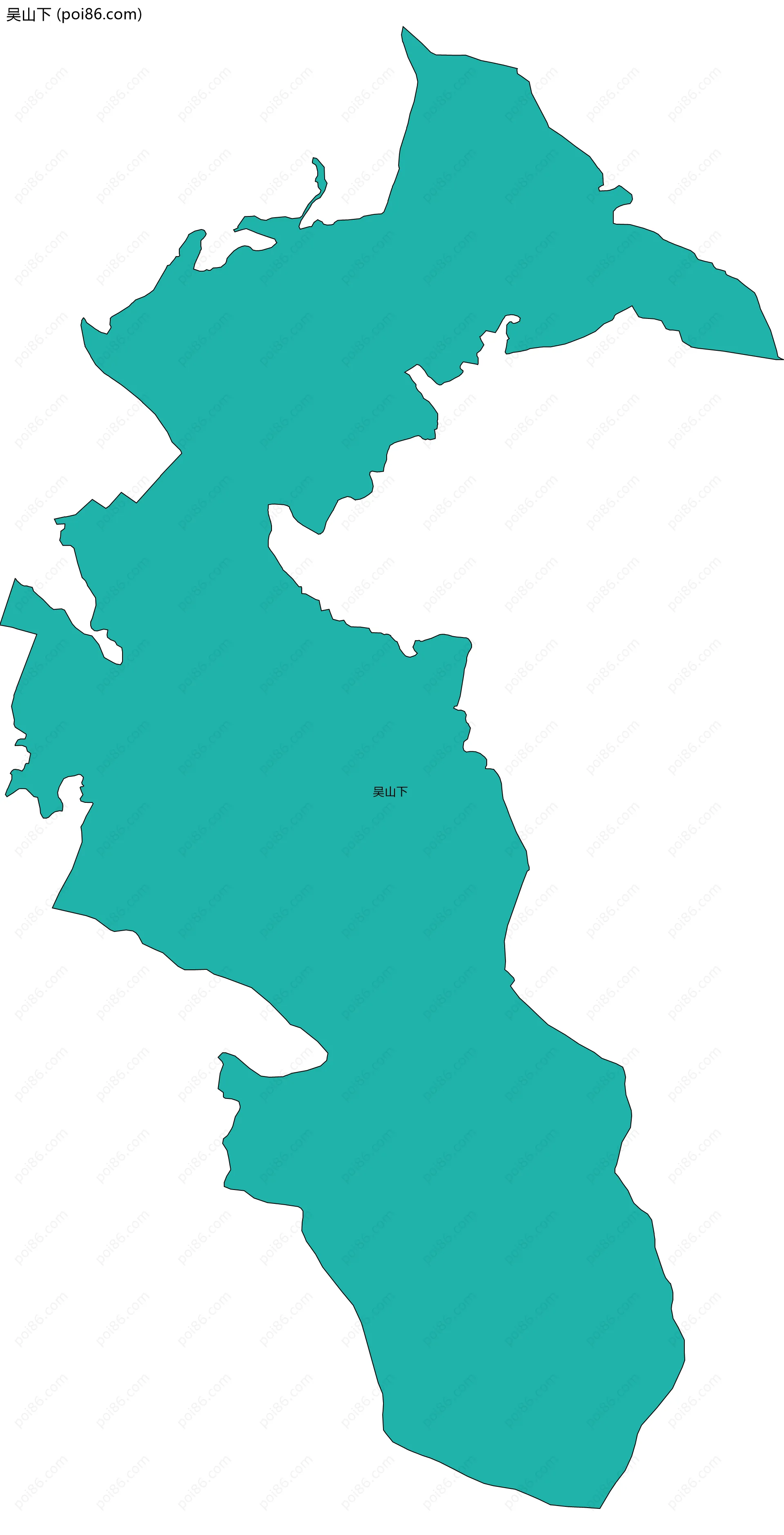 吴山下边界地图