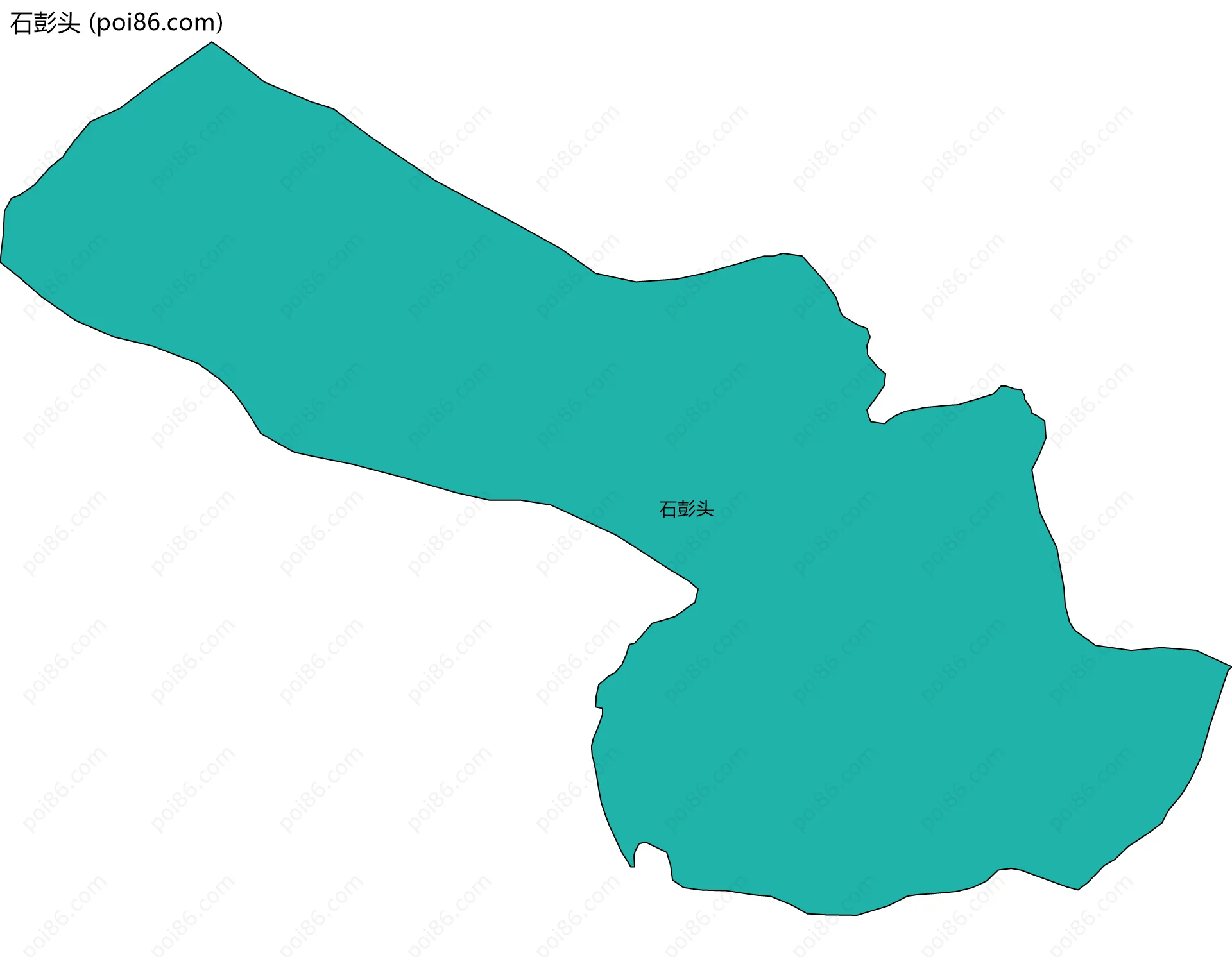 石彭头边界地图
