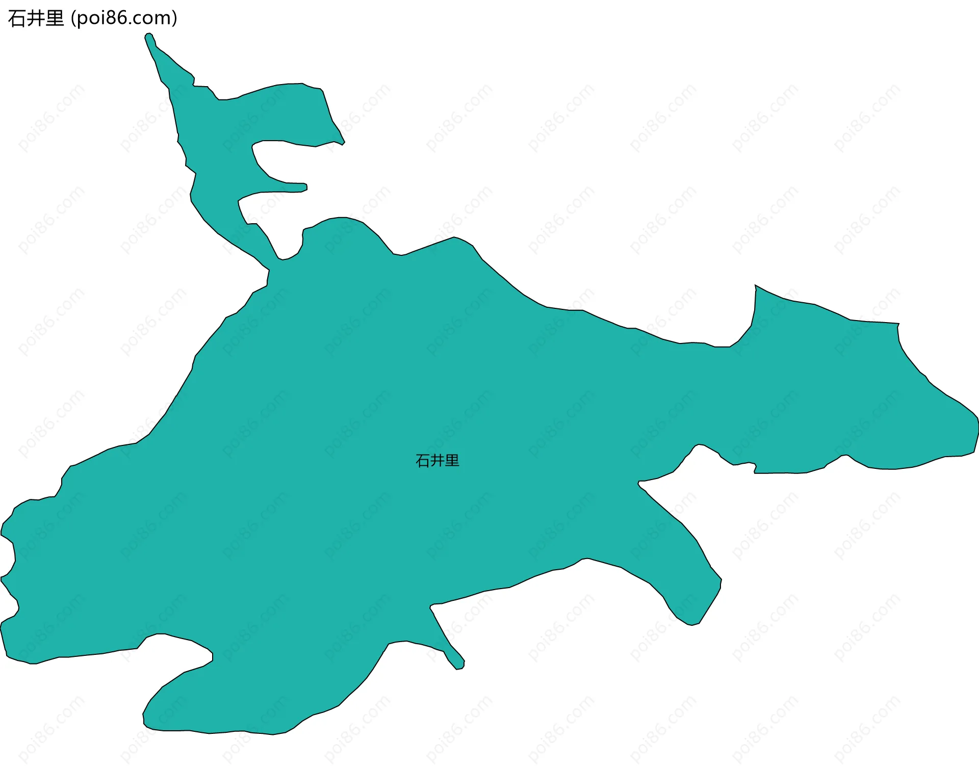 石井里边界地图