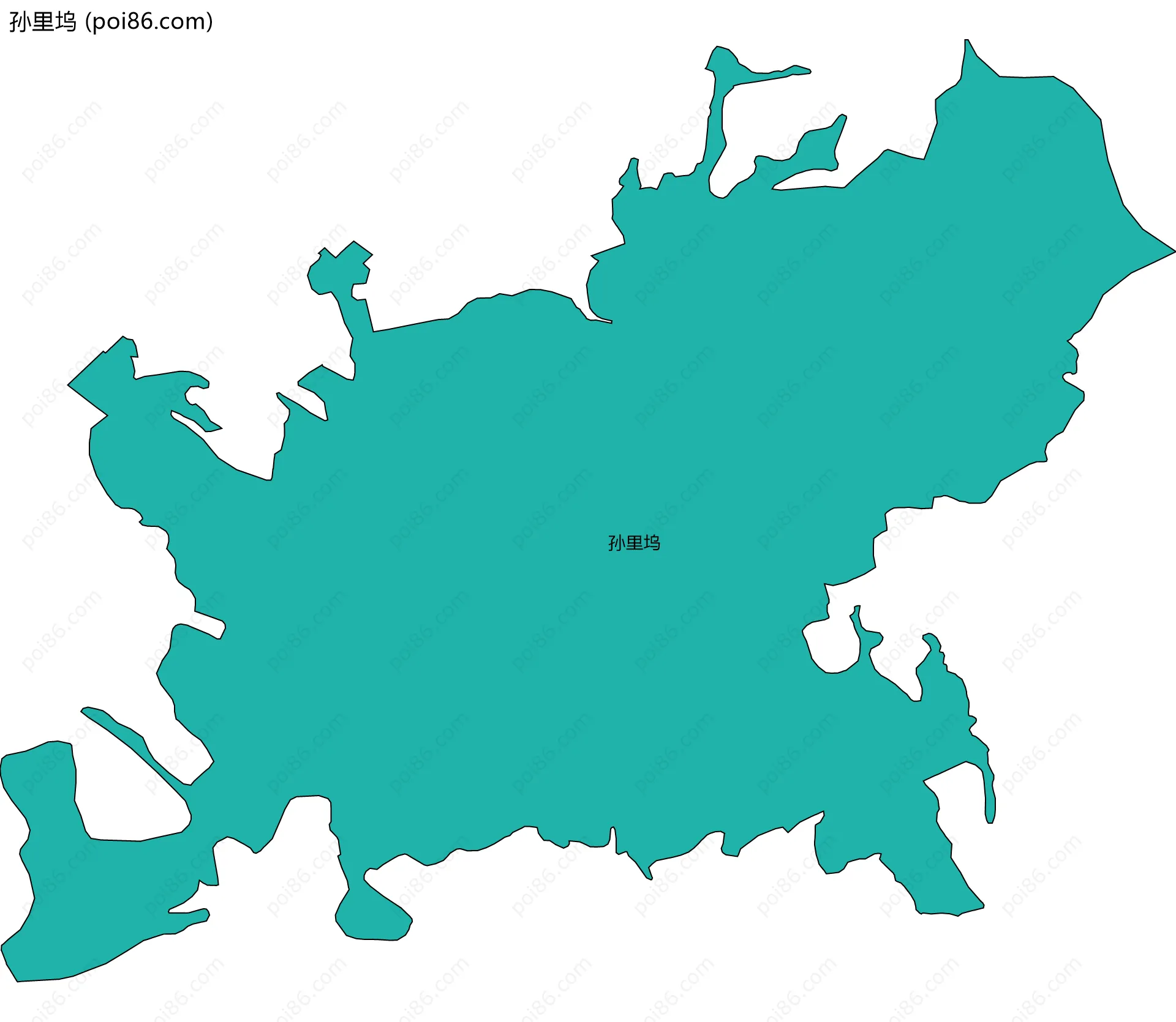 孙里坞边界地图