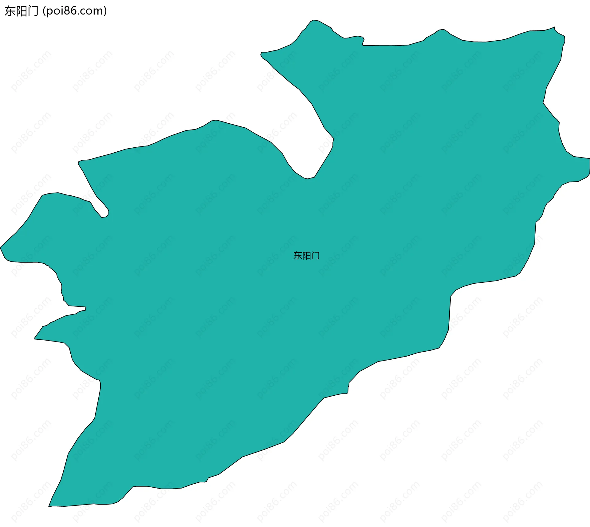 东阳门边界地图