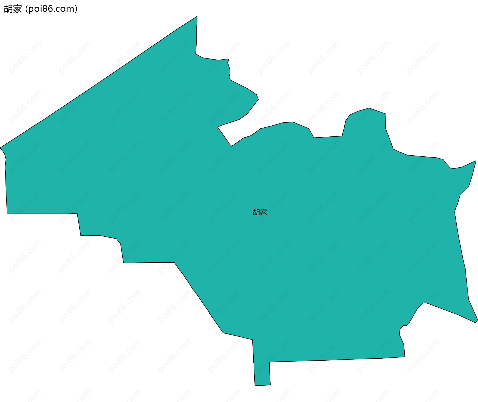 胡家边界地图