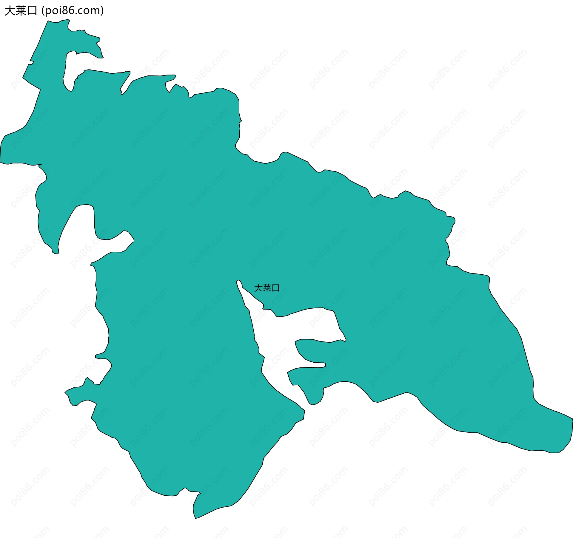 大莱口边界地图