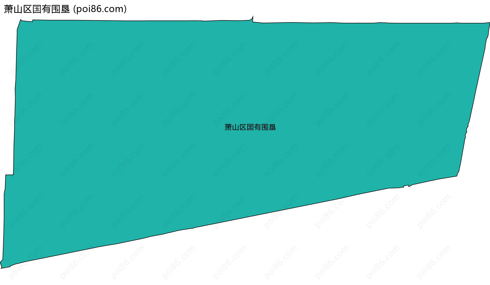 萧山区国有围垦边界地图