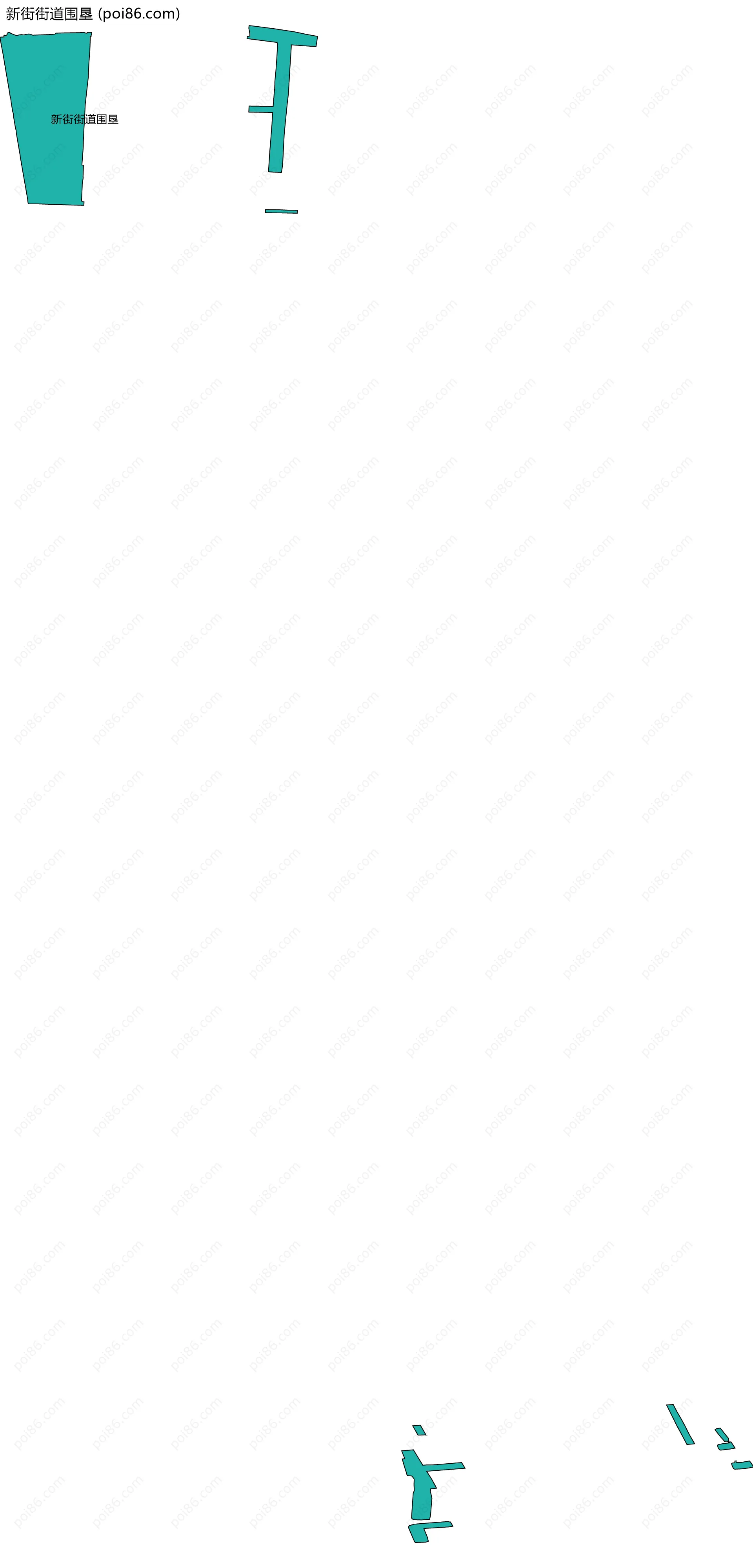 新街街道围垦边界地图