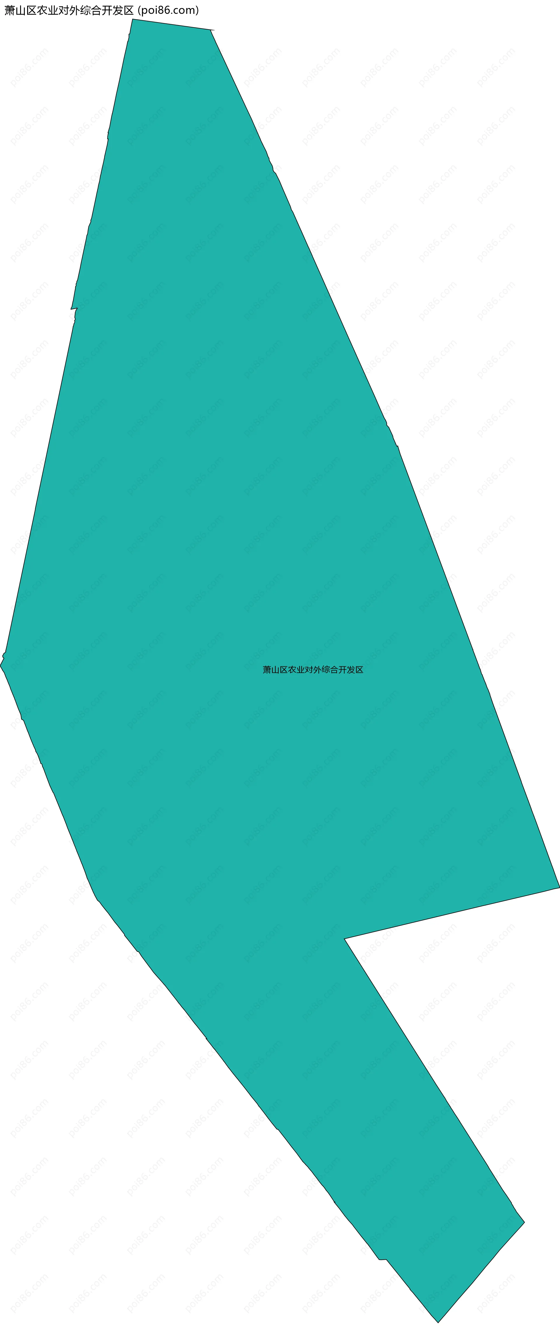 萧山区农业对外综合开发区边界地图