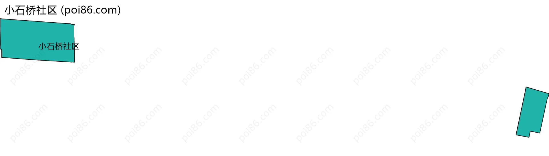 小石桥社区边界地图