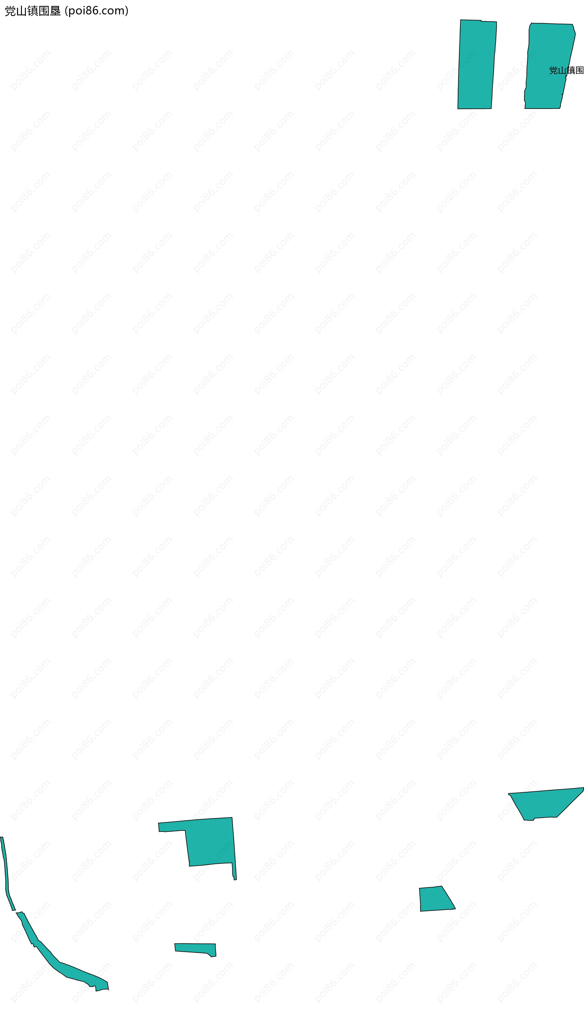 党山镇围垦边界地图