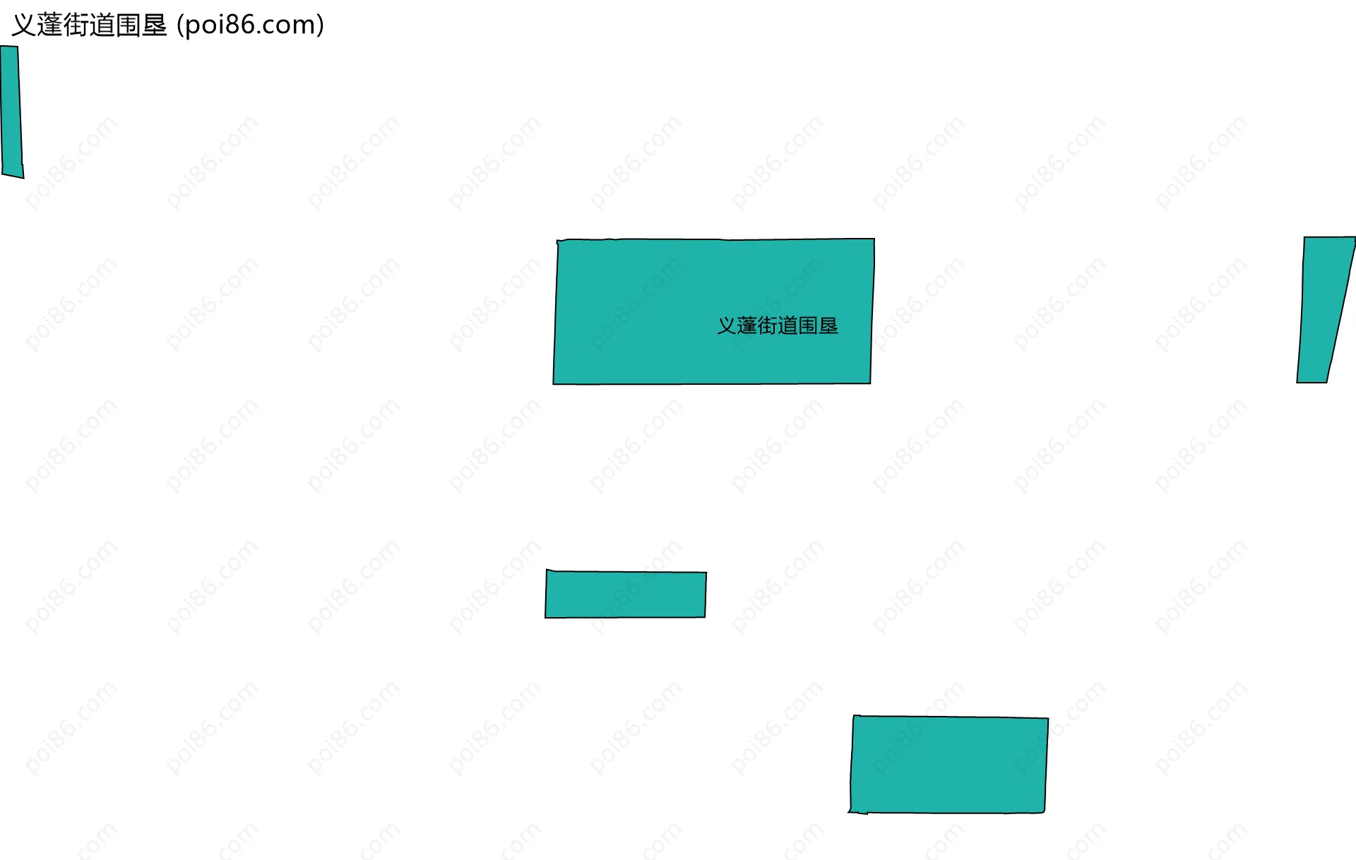 义蓬街道围垦边界地图